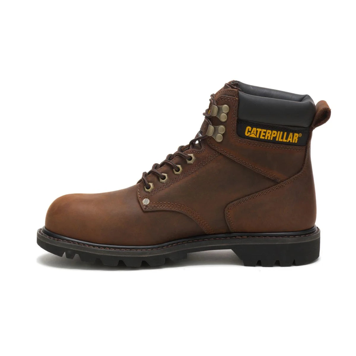 Caterpillar Second Shift Metal Toe Work Boot Men Dark Brown