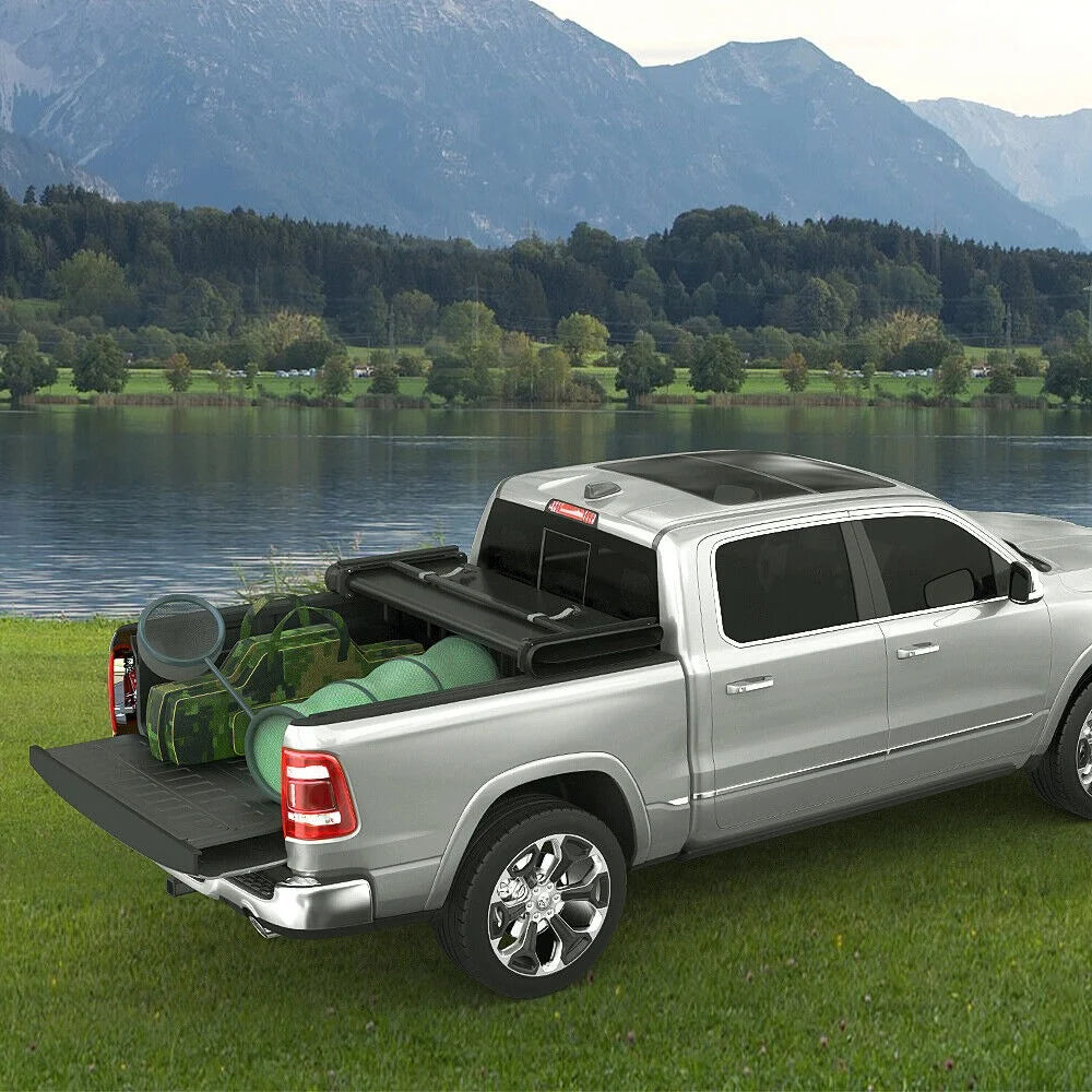 Ledkingdomus 5 ft Bed Soft Tri-fold Truck Bed Tonneau Cover for 2019 2020 2021 2022 2023 Ford Ranger