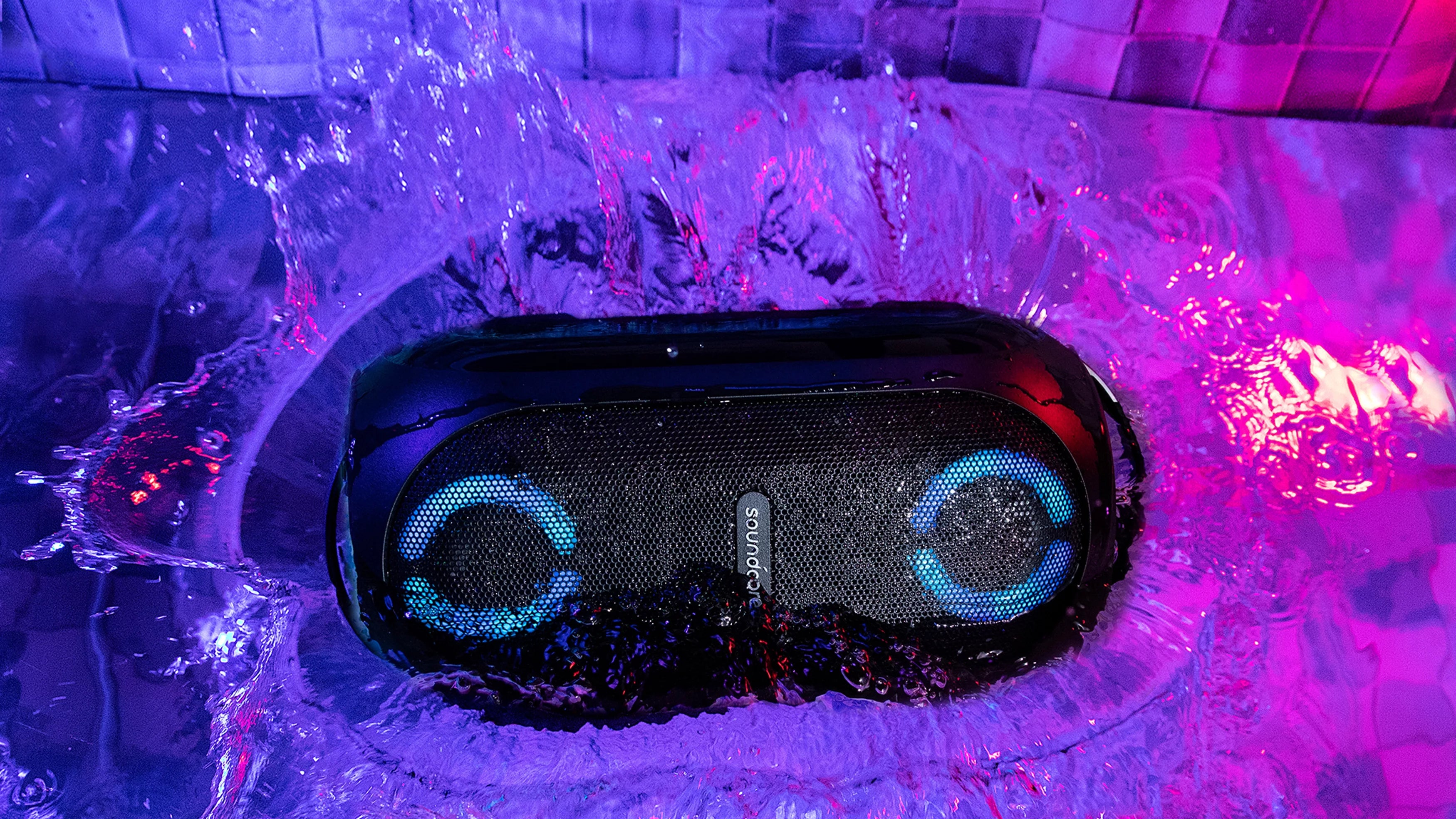 Soundcore by Anker- Rave PartyCast Portable Speaker | 80W | IPX7 Waterproof | 18-Hour Playtime | Black | A3390Z12