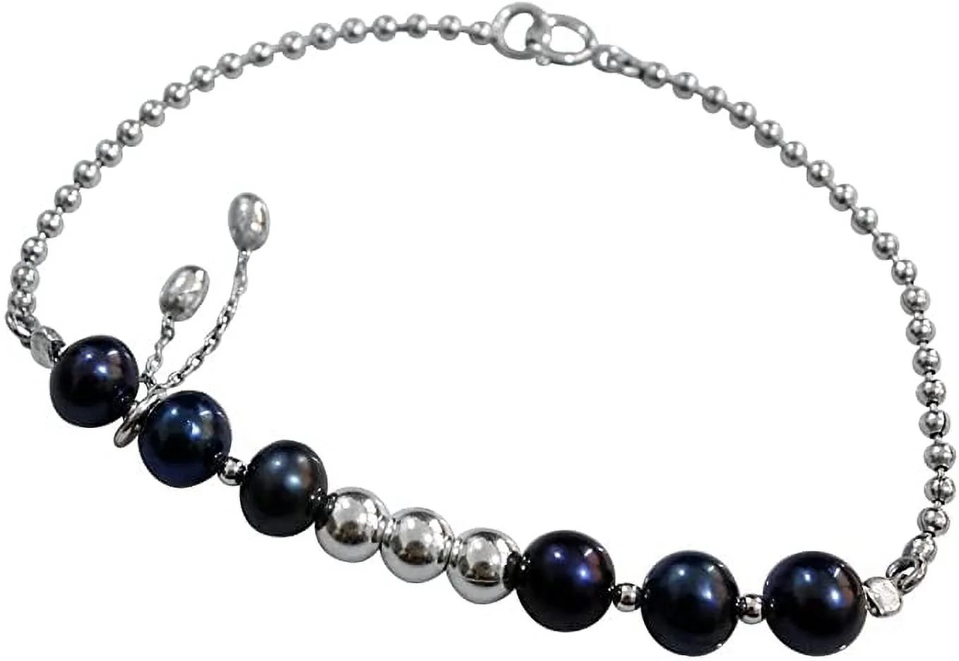 925 Sterling Silver Handmade Designer Bracelet for Women, Pearl Gemstone Fashion Bracelet, Gift Party Jewelry, String Of Beads Bracelet