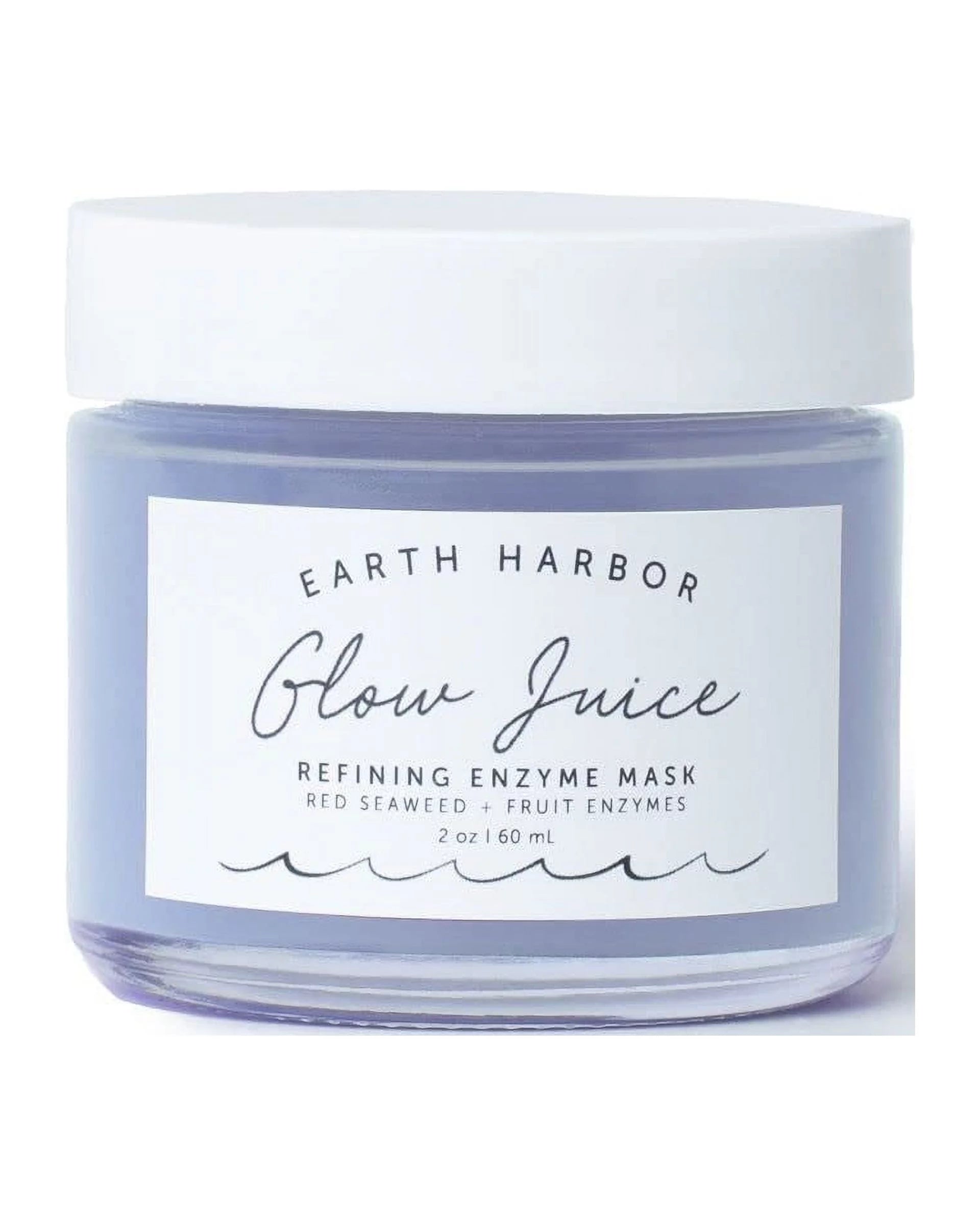 Earth Harbor Glow Juice refining enzyme mask  red seaweed | fruit enzymes 2 fl oz