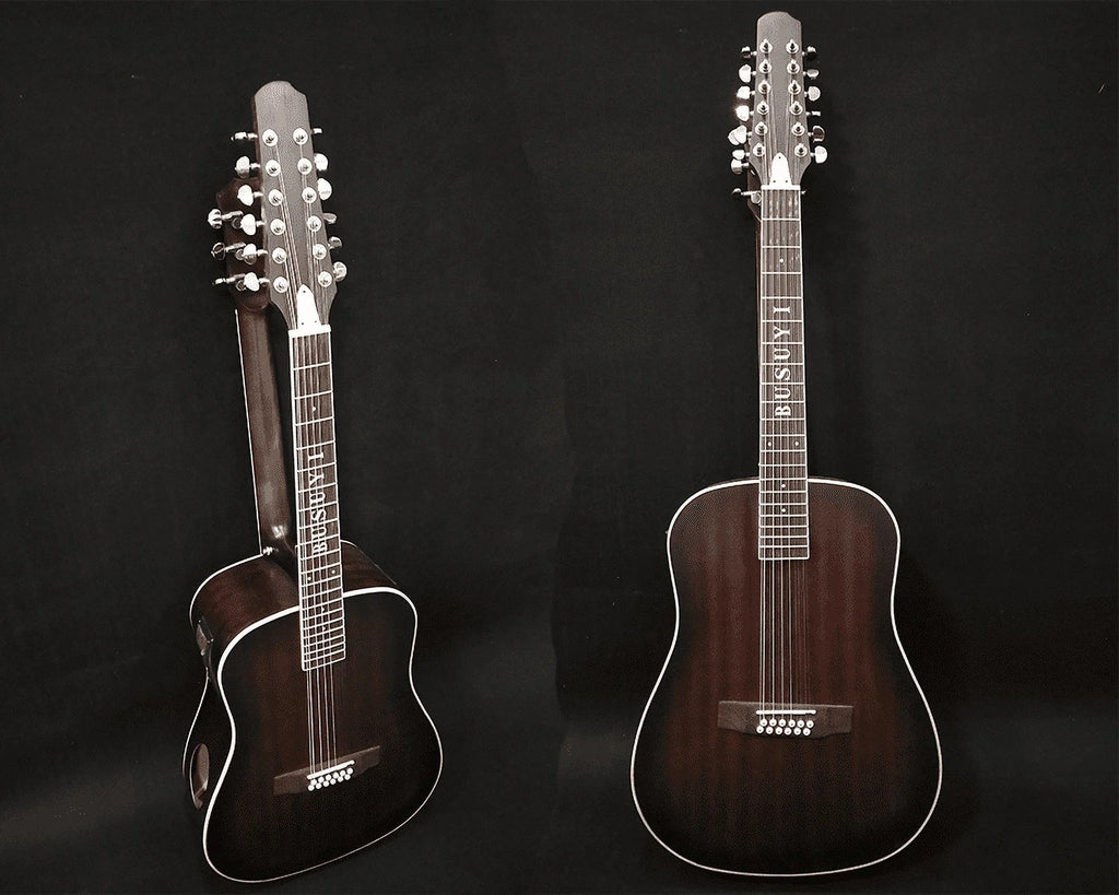 12/6 Strings Acoustic Double Neck, Double Sided Busuyi Guitar 2021 NPT