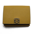 Previously Owned LOEWE Trifold Wallet Anagram Mustard Color C821TR2X02 8110 Female (Good)