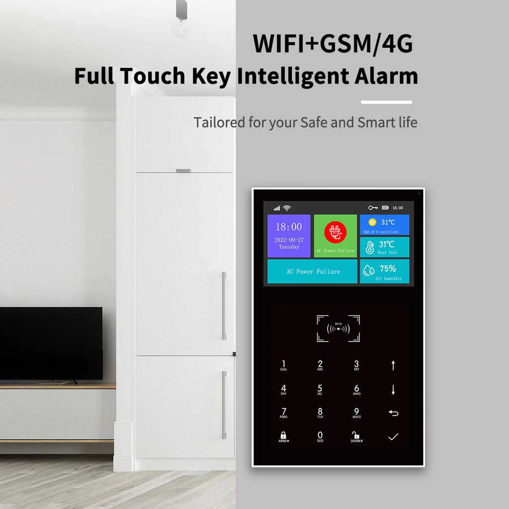 moobody All Touch USB Screen Wireless WIFI GSM Burglar System Smart Home DIY APP Smart Life