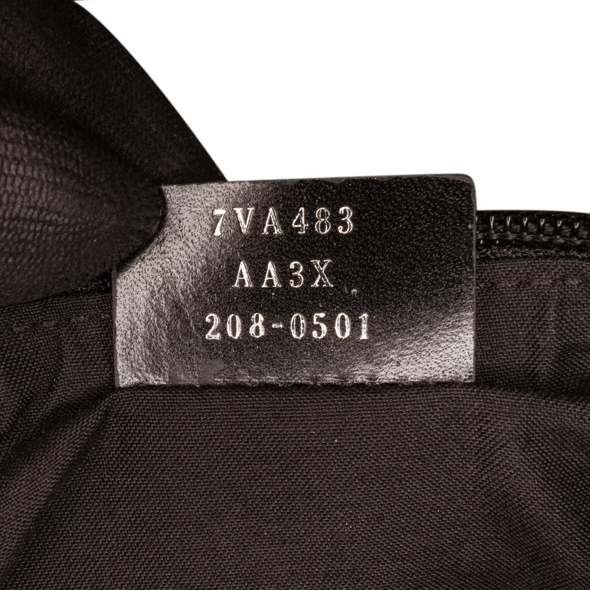 Used Authenticated Fendi FF Neoprene Vitello Grace Perforated Pocket Belt Bag Knit Fabric Black Unisex (Good)