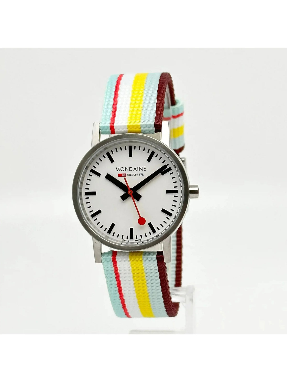 Mondain Swiss Railways Metal 30mm White Dial Ladies Watch A660.30360.16SBK