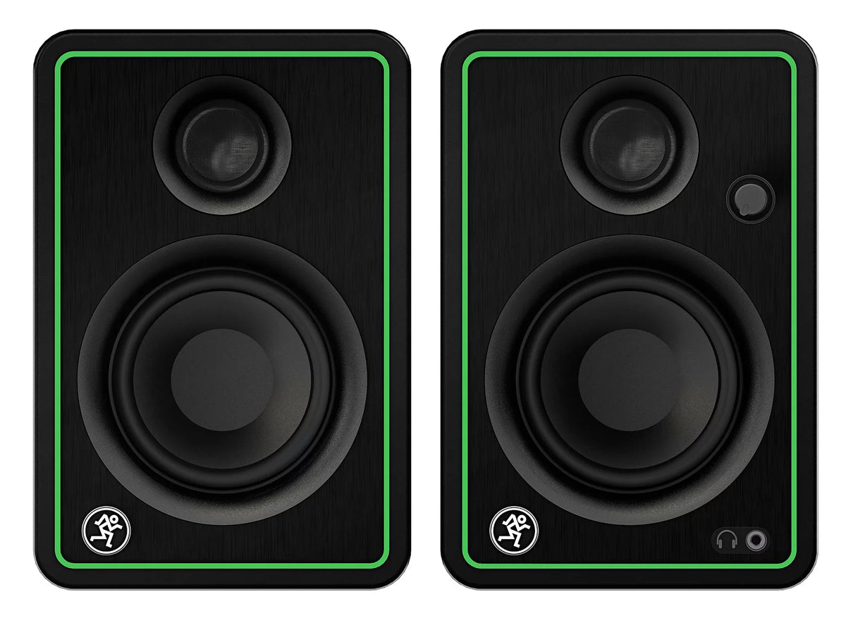 2) Mackie CR3-XBT 3" 50w Bluetooth Reference Studio Monitors + Bluetooth Speaker