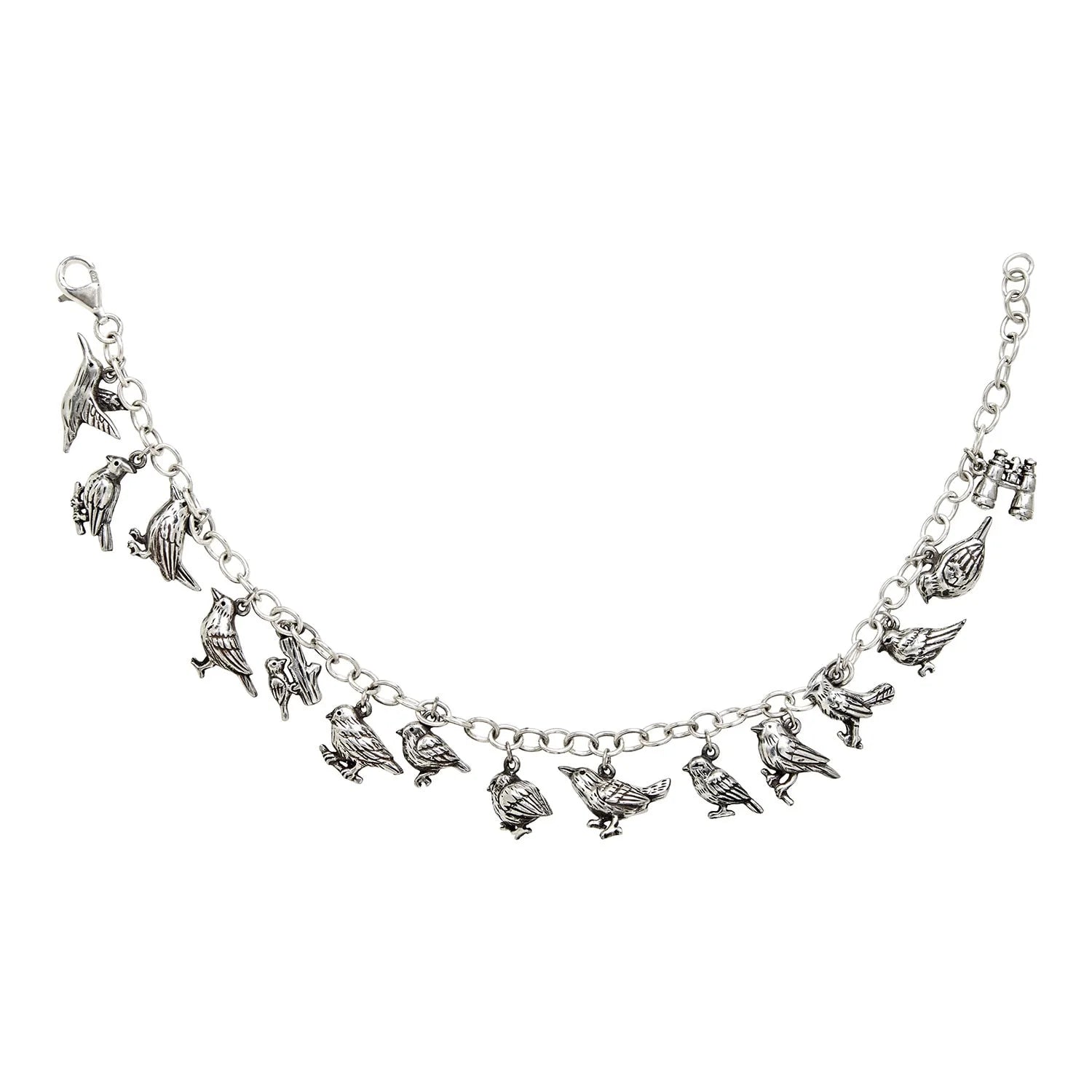 North American Birds Charm Bracelet
