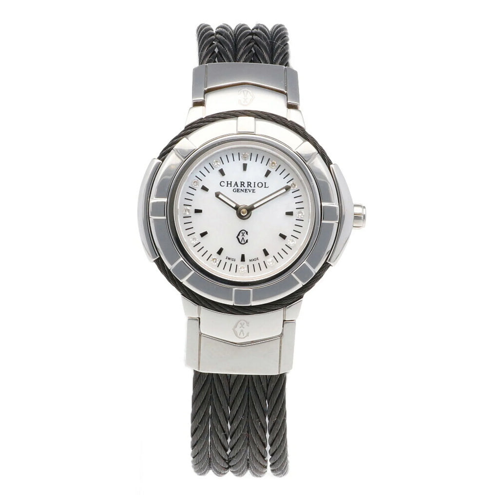 Secondhand CHARRIOL Saint-Tropez Watch Corrosion-free Metal Quartz For Her (Good)