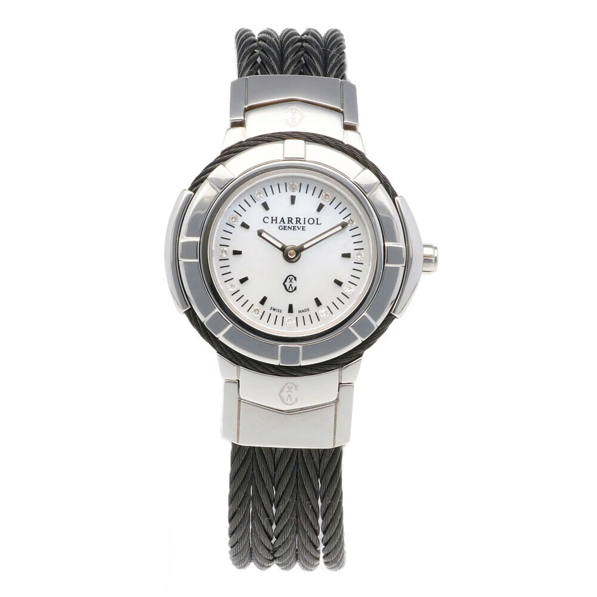 Secondhand CHARRIOL Saint-Tropez Watch Corrosion-free Metal Quartz For Her (Good)