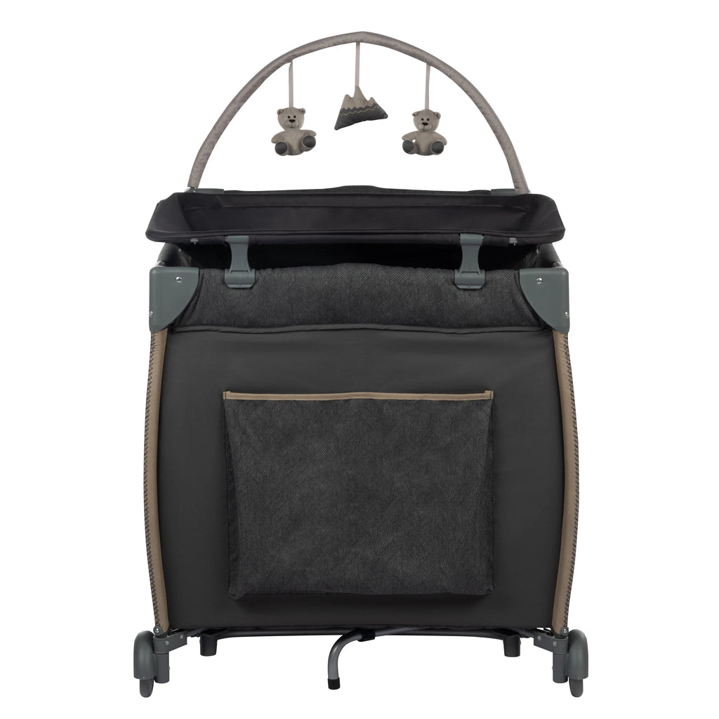 Monbebe Play Yard with Full Size Rocking Bassinet, Castle Point