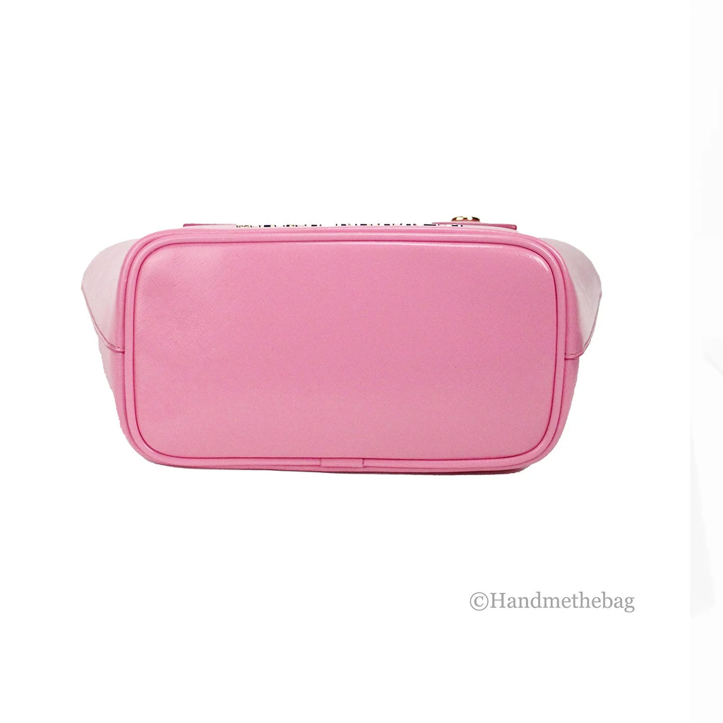 Marc Jacobs Small Candy Pink Saffiano Leather Tote Crossbody Bag