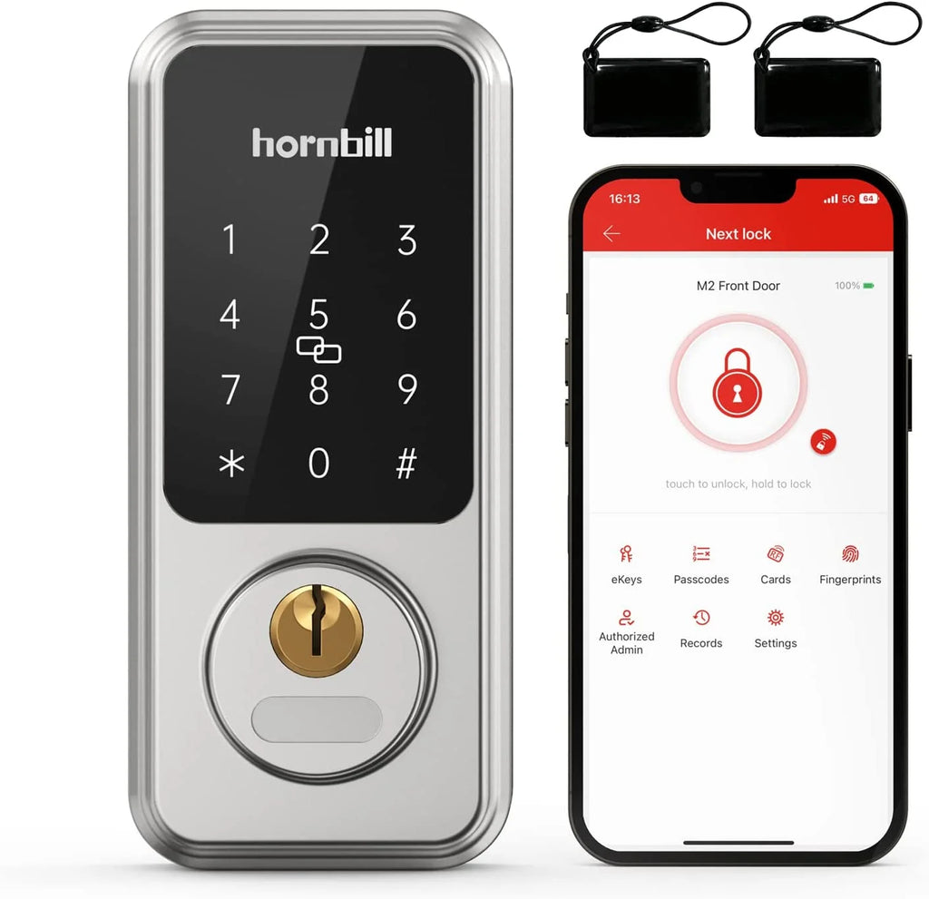Smart Front Door Locks Deadbolt: GOURE Keyless Entry Keypad Door Lock, Digital Electronic Bluetooth Code Locks for House Airbnb