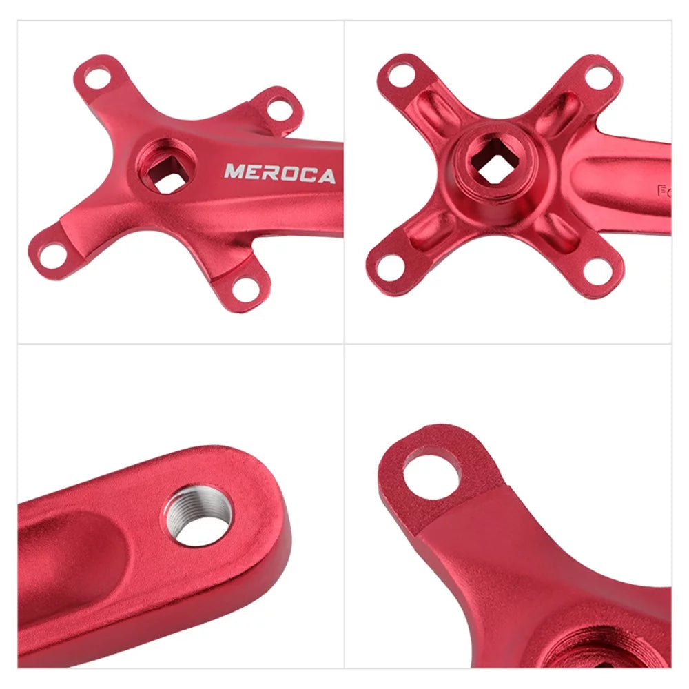 MEROCA Mountain Bike Right Left Crank Arms Single Crank Ring Set 170MM 104 BCD Aluminum Alloy Bike Crankset for 8/9/10/11 Speed