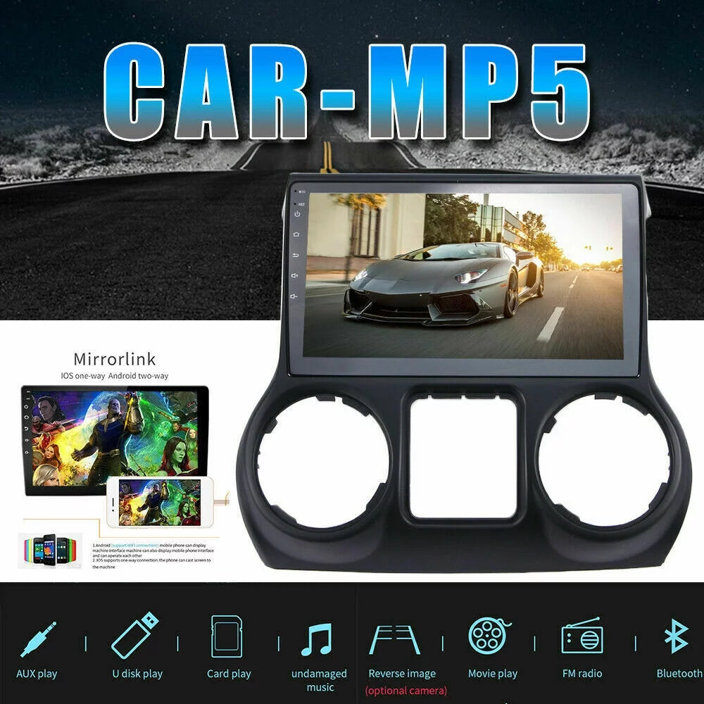 Onemayship Car Radio Stereo with Backup Camera for Jeep Wrangler JK 2015-2016