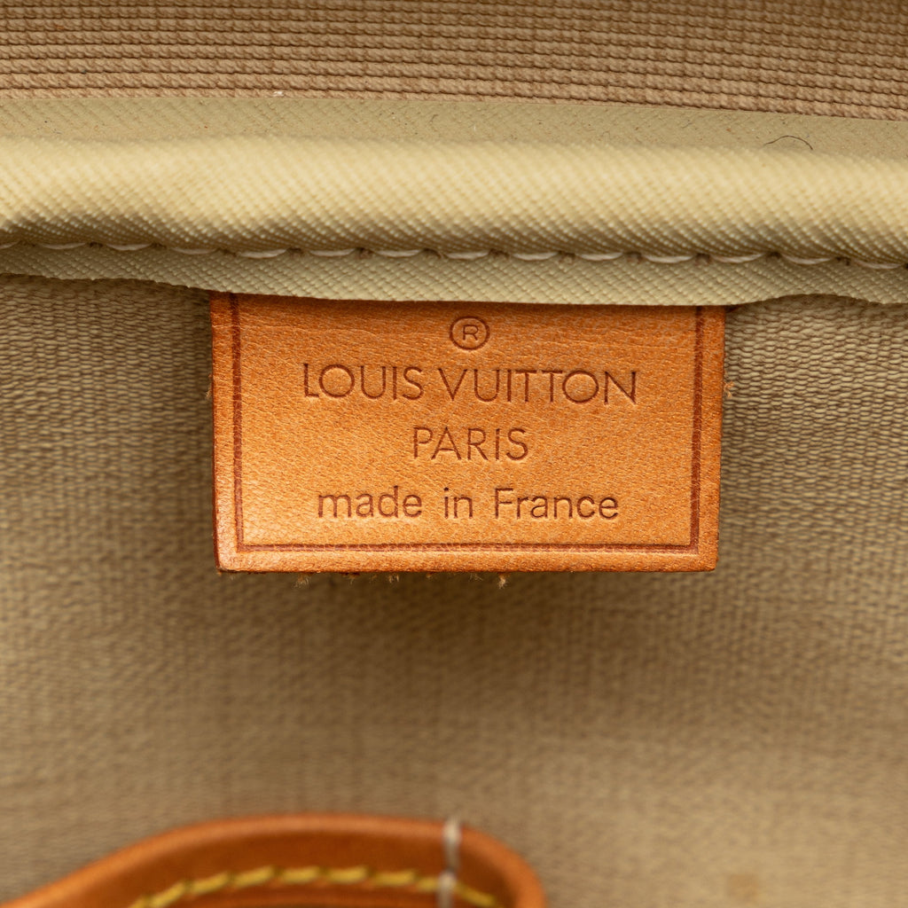Used Authenticated Louis Vuitton Monogram Deauville Canvas Brown Handbag Top HandleBag Unisex (Good)