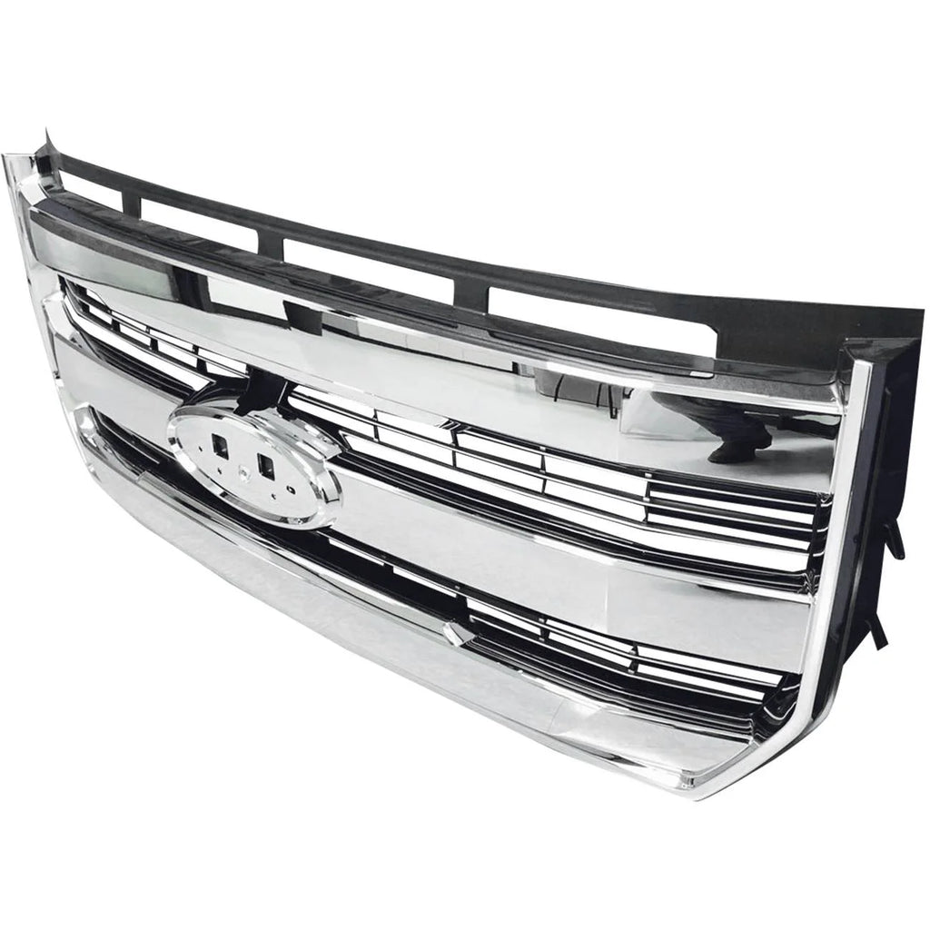 For 15-17 F-150 Front Bumper Radiator Grille Chrome W/o camera FL348200PBS