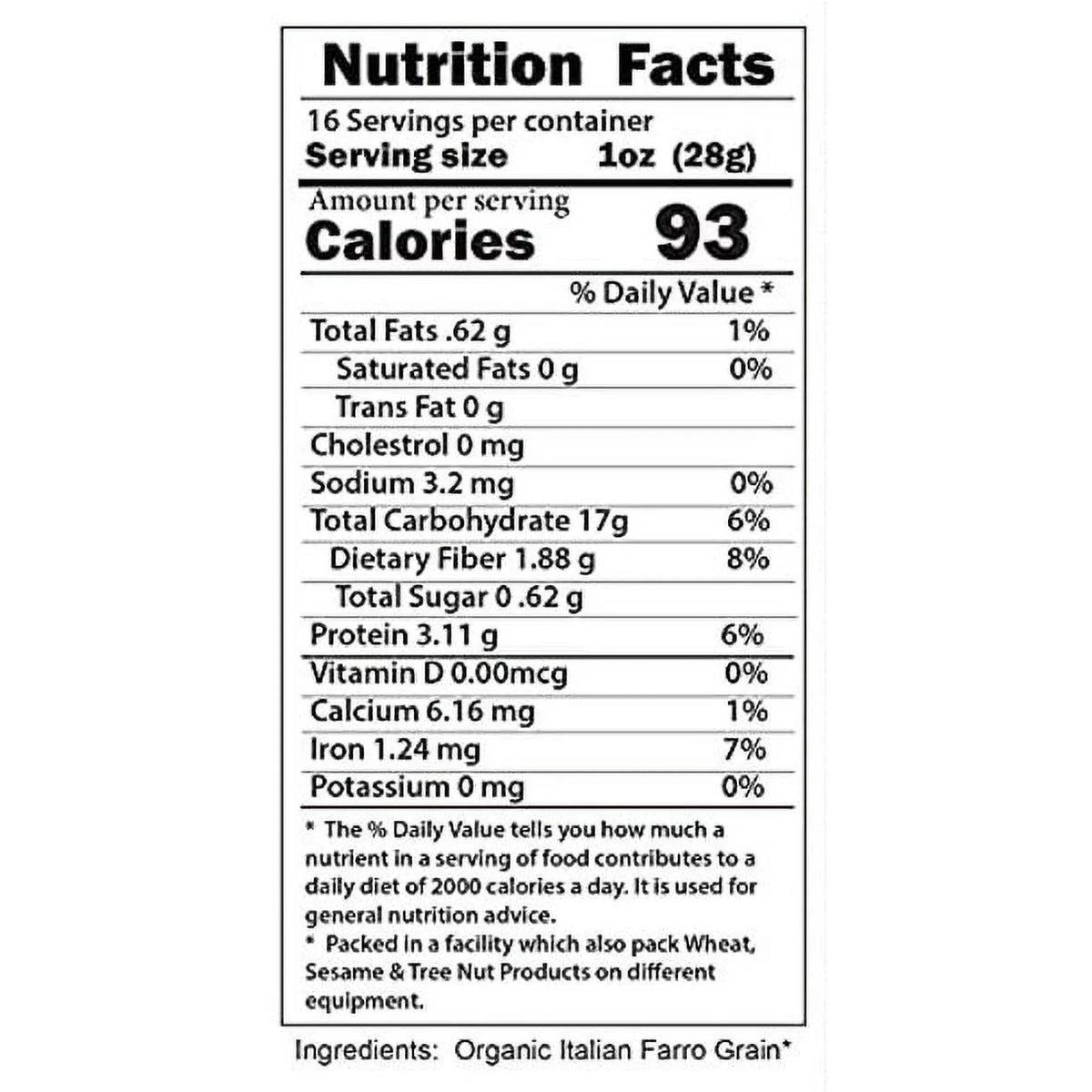 Organic Italian Pearled Farro - Raw, Non-GMO, Vegan, Bulk, Protein, Fiber Rich, Kosher (9LB)