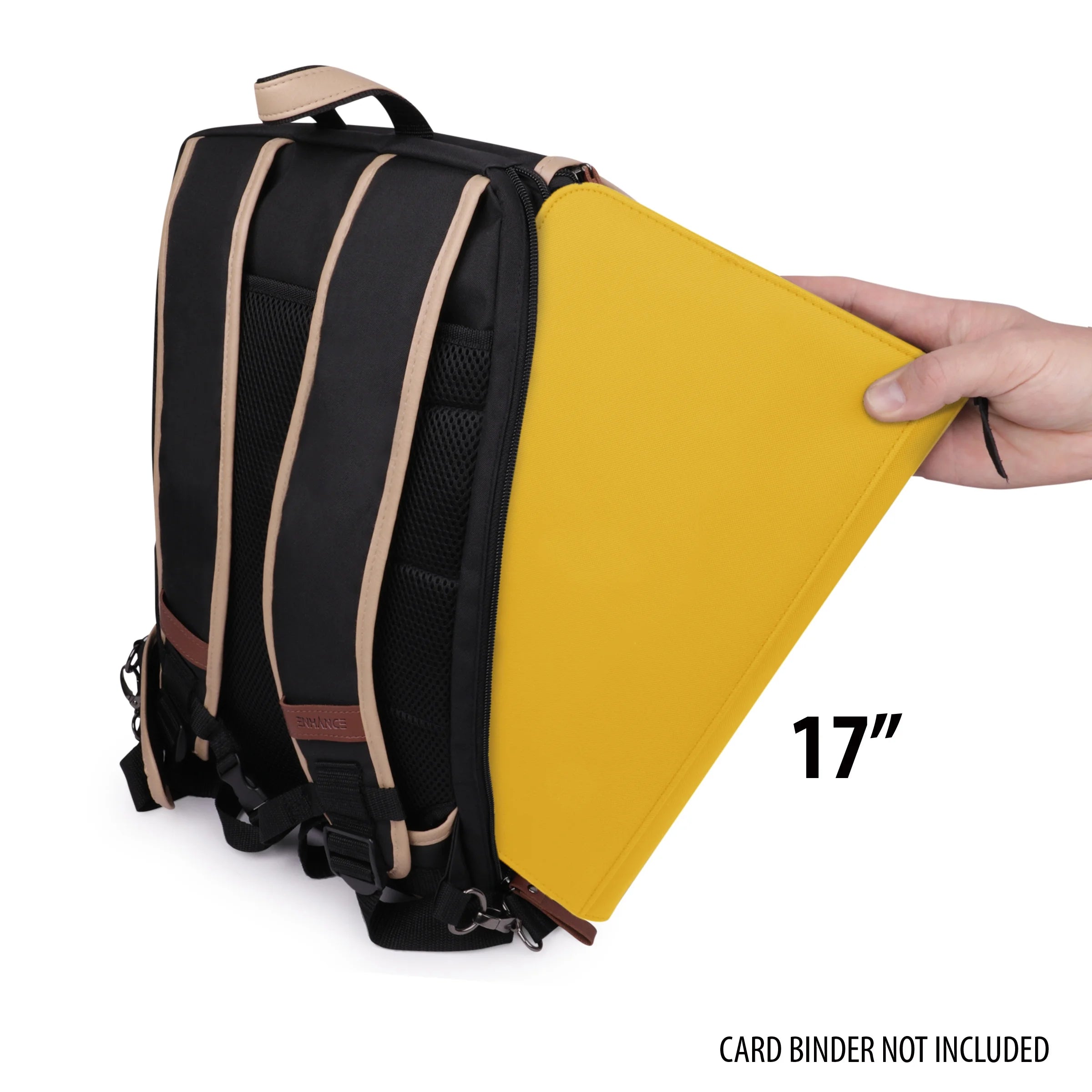 ENHANCE Full-Size Trading Card Storage Box Backpack for Playing Card Case - Card Binder Space