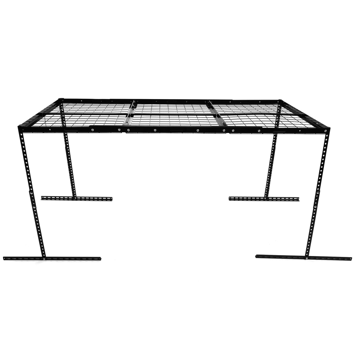 HECASA 3FT X 6FT Overhead Storage Rack Heavy Duty 72" x 36" Mounted Ceiling Rack Shelf Black Alloy