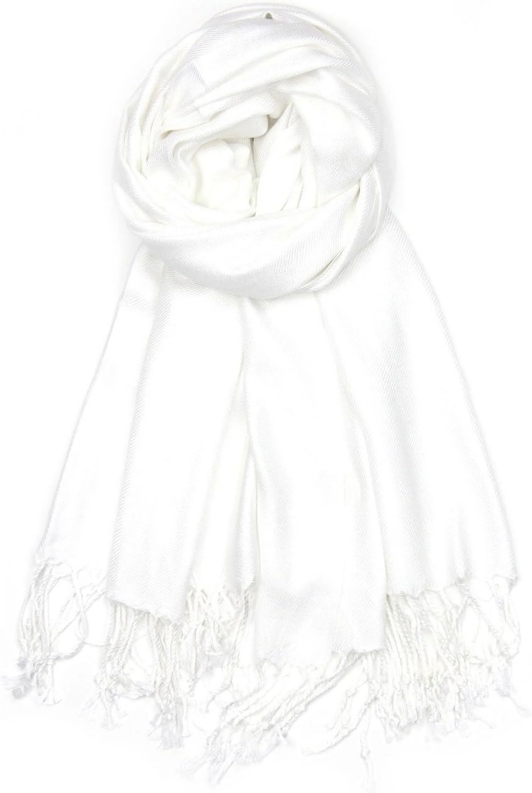Achillea Large Soft Silky Pashmina Shawl Wrap Scarf in Solid Colors