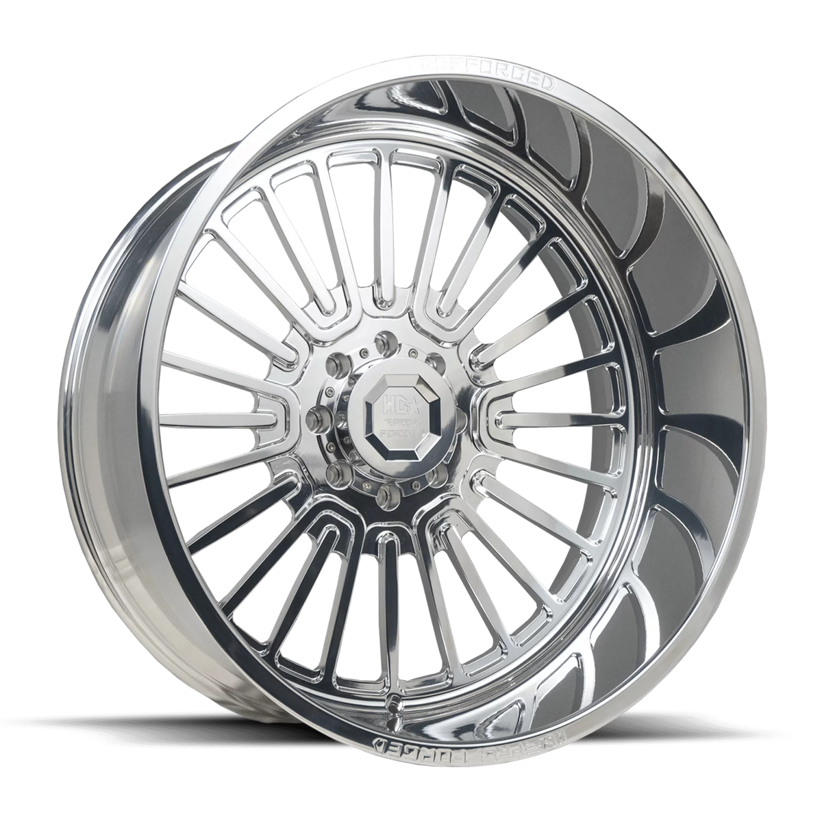 LUXXX HD FORGED LHD PRO 6 WARHOG 22X12 8X180 -44ET 122.1CB High Polished Wheel