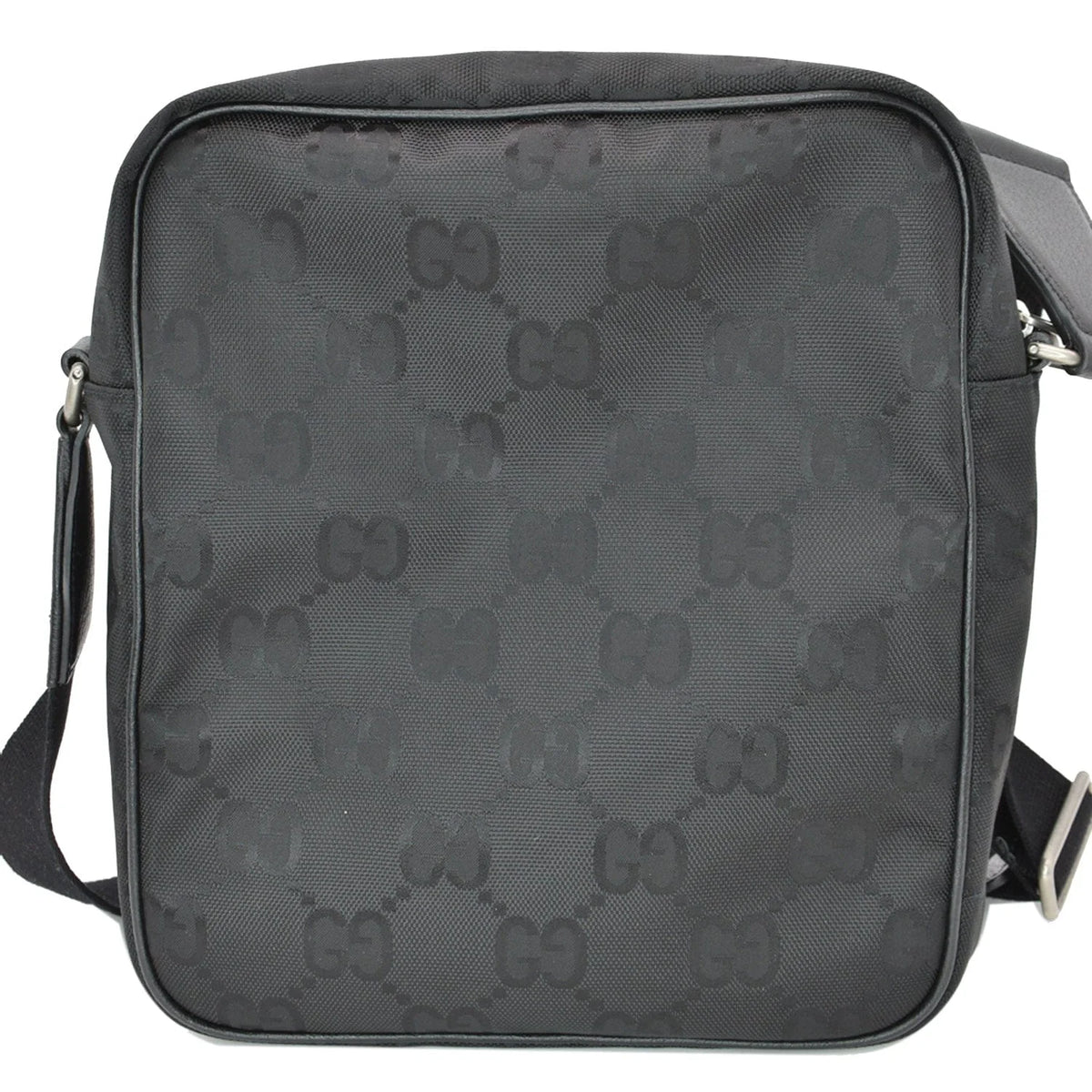 Used GUCCI Off The Grid GG Monogram Nylon Shoulder Bag Black 625858