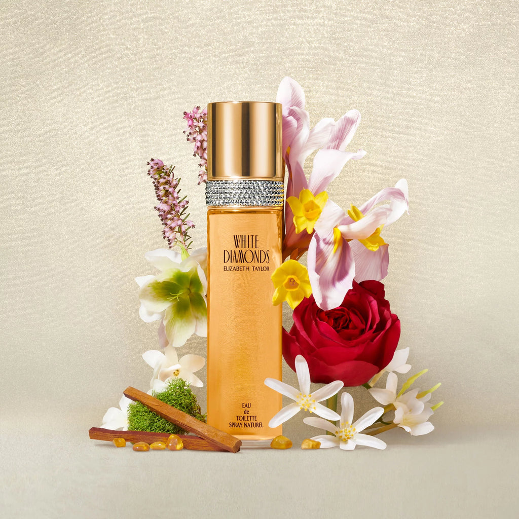 Elizabeth Taylor White Diamonds Fragrance Gift Set For Women, 4 Pieces