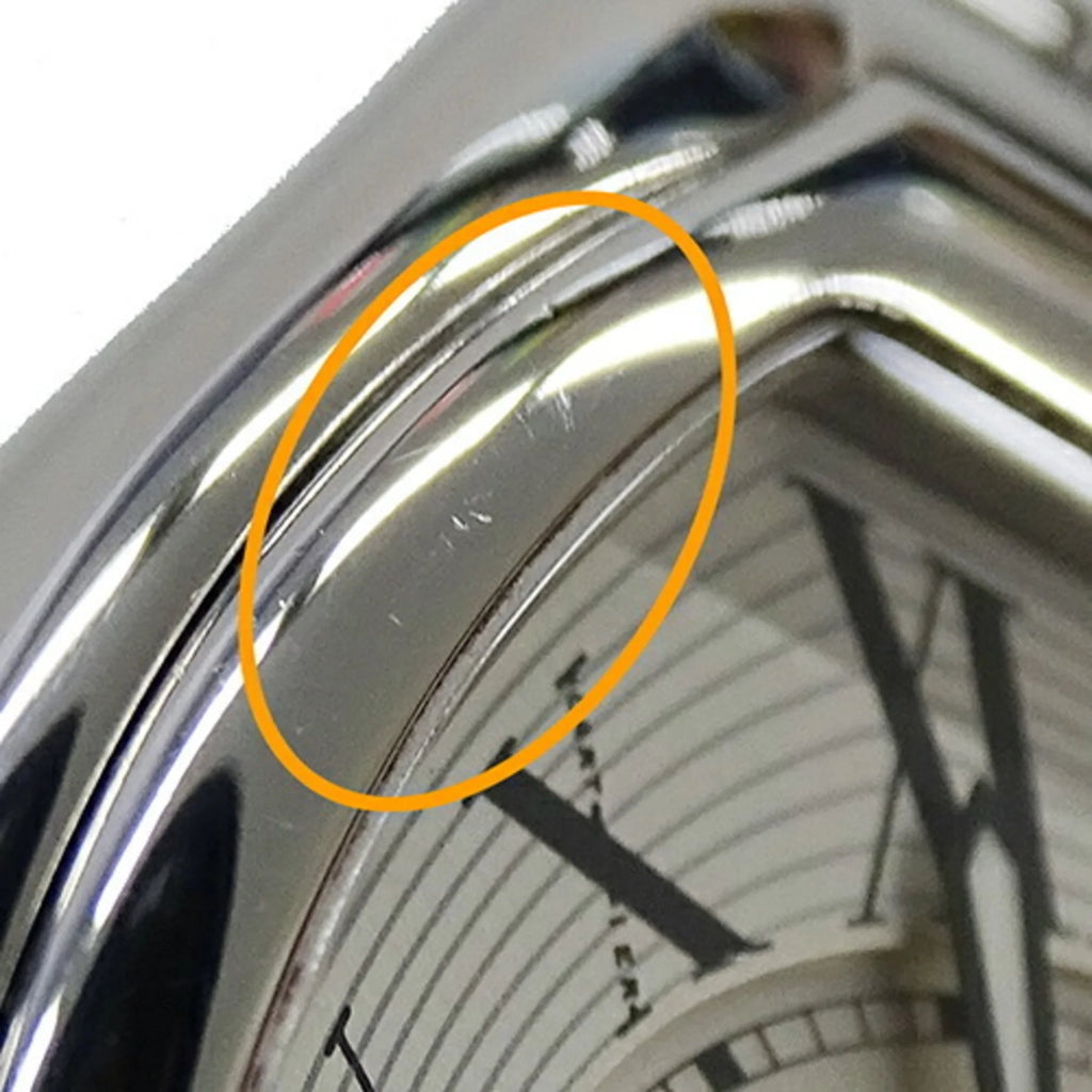 Secondhand Cartier Watch Ladies Roadster SM Date Quartz Rust-resistant Alloy SS W62016V3 Silver Polished (Fair)
