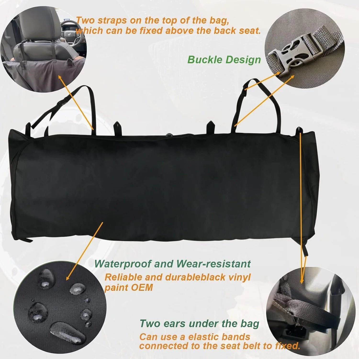 Soft Top Window Storage Bag 600D For Ford Bronco Accessories 2021 2022 4-Door