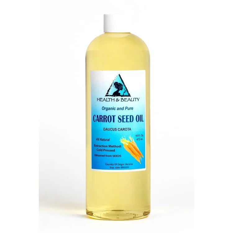 Carrot Seed Oil Organic Carrier Cold Pressed Premium Fresh 100% Pure 32 oz