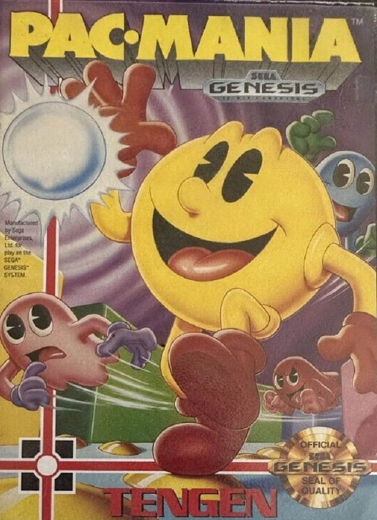 Restored Pac-Mania (Sega Genesis, 2000) Maze Game (Refurbished)