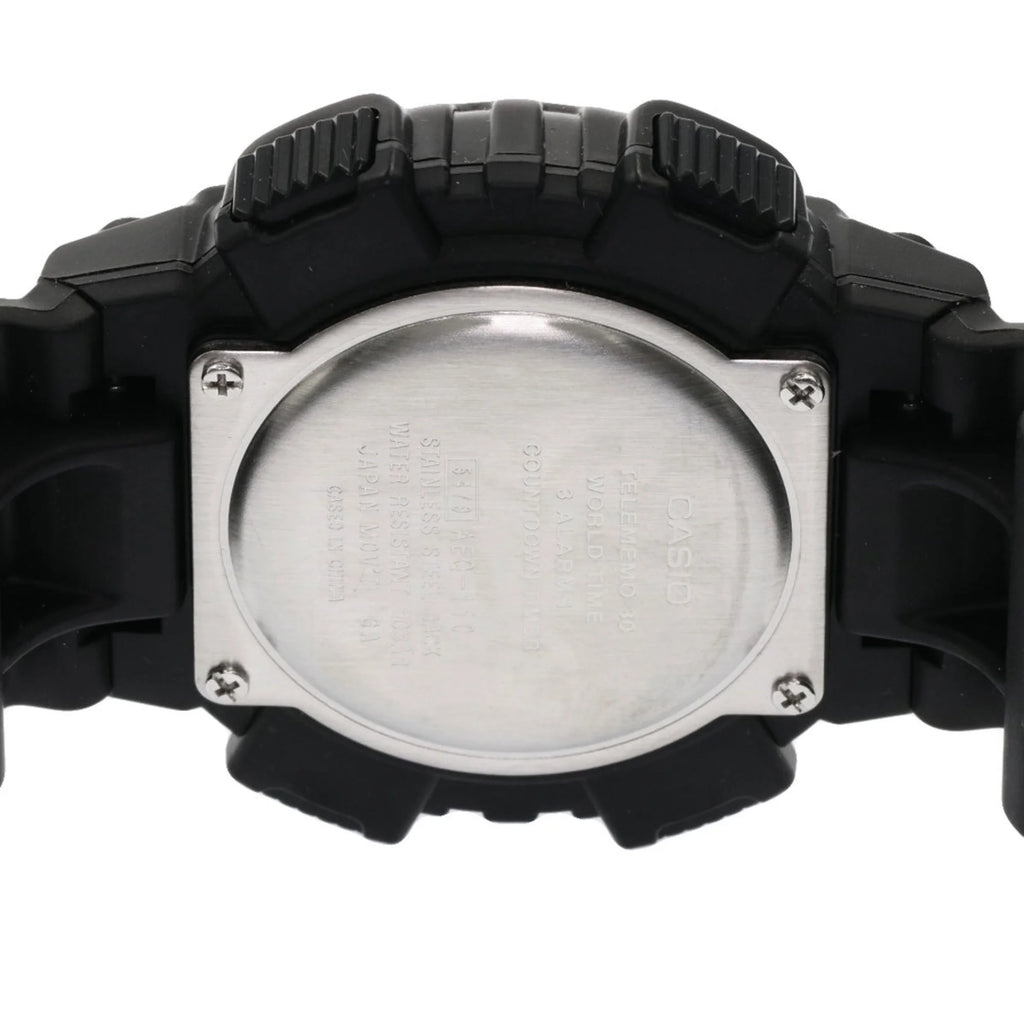 Previously Owned Casio AEQ-110 Watch Corrosion-free Metal/Rubber Men's CASIO (Good)