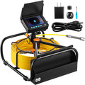 SKYSHALO Sewer Camera 32.8FT Cable Pipeline Inspection Camera 4.3 in. TFT LCD Monitor Pipe Camera Screen Waterproof IP68 Duct Inspection Camera with 6PCS LEDs 8500MAH Lithium Battery, DVR Function 10M