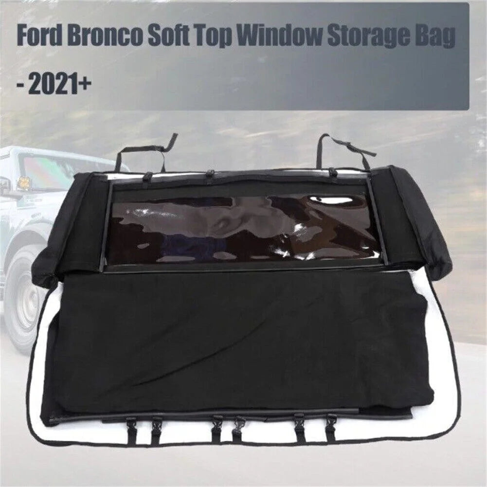 Soft Top Window Storage Bag 600D For Ford Bronco Accessories 2021 2022 4-Door