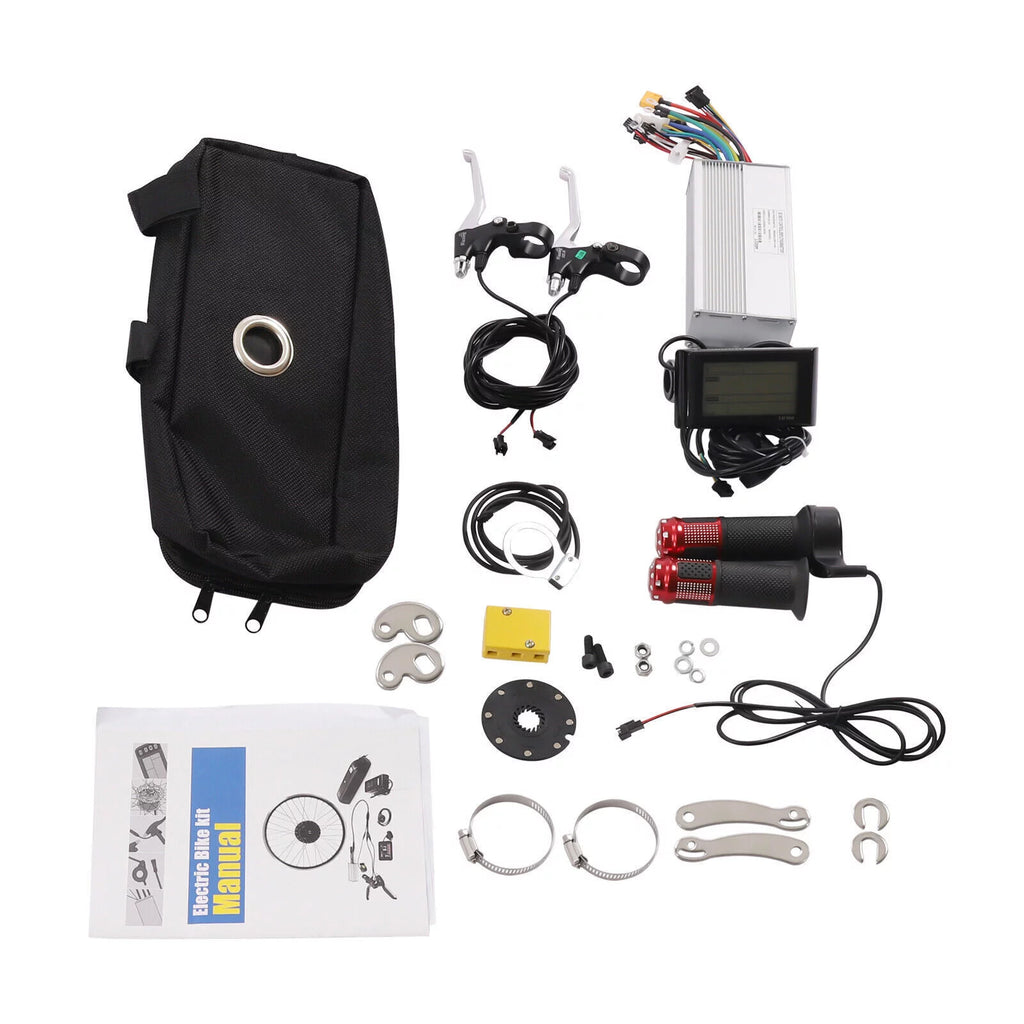 DENEST 29" Electric Bicycle Conversion Kit 72V 2000W E-bike Motor+ Rear Wheel And LCD
