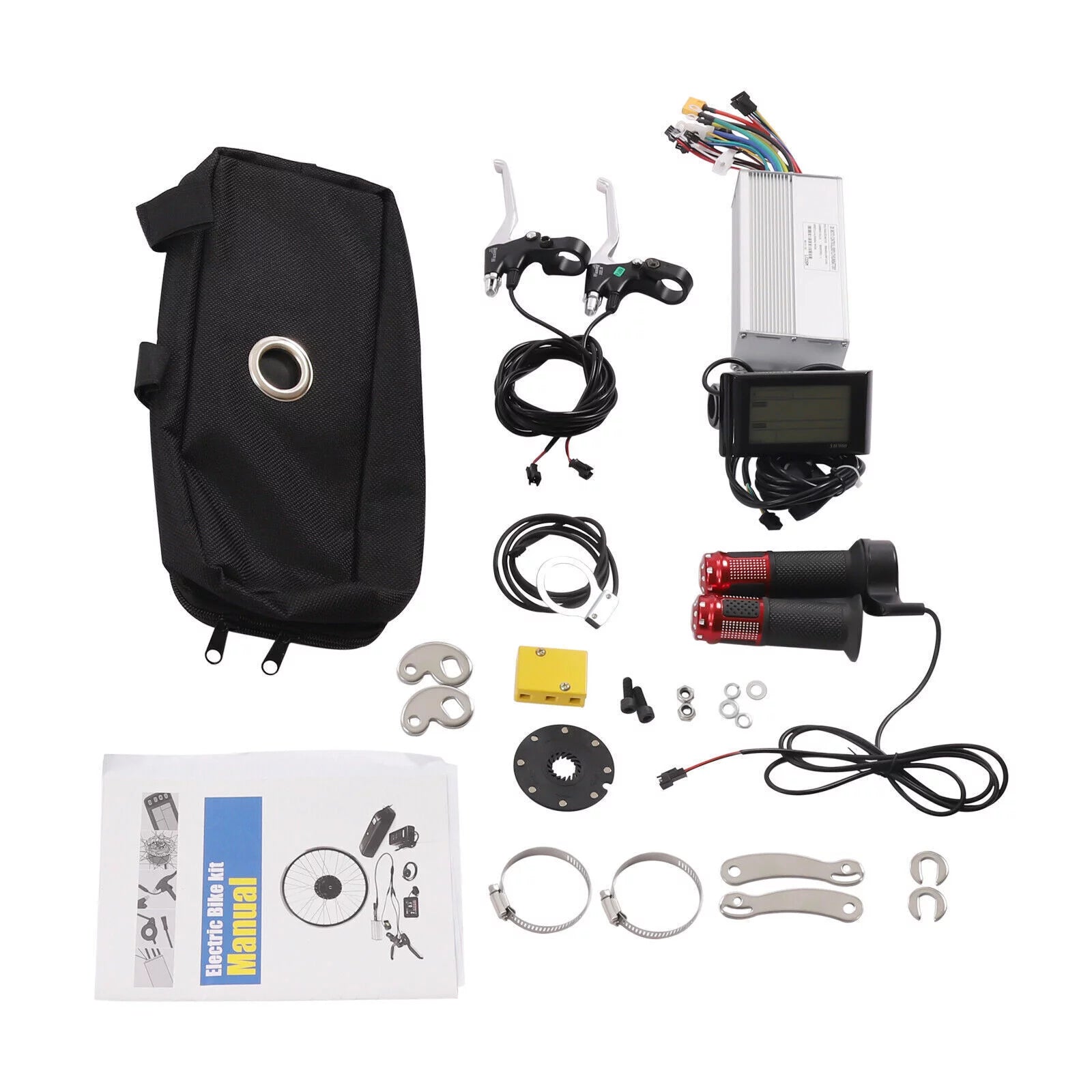 DENEST 29" Electric Bicycle Conversion Kit 72V 2000W E-bike Motor+ Rear Wheel And LCD