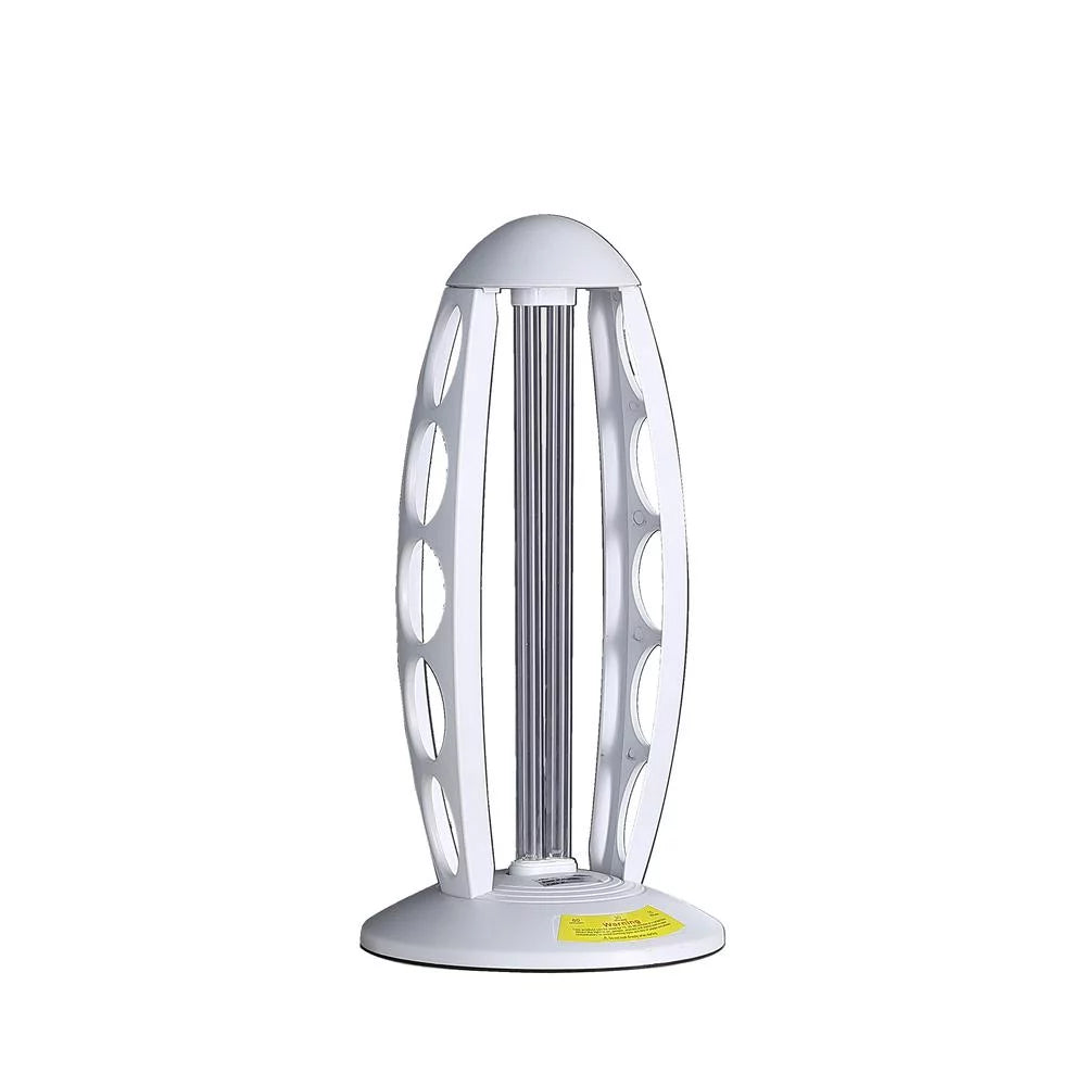Ore International 16.5" in UV STERILIZED WHITE TABLE LAMP W/ REMOTE CONTROL