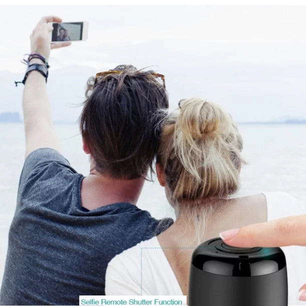 Mini Wireless Speaker For Verve Connect, ZMax 11 - Remote Shutter with Mic Audio Multimedia Rechargeable Black for Consumer Cellular Verve Connect, ZMax 11
