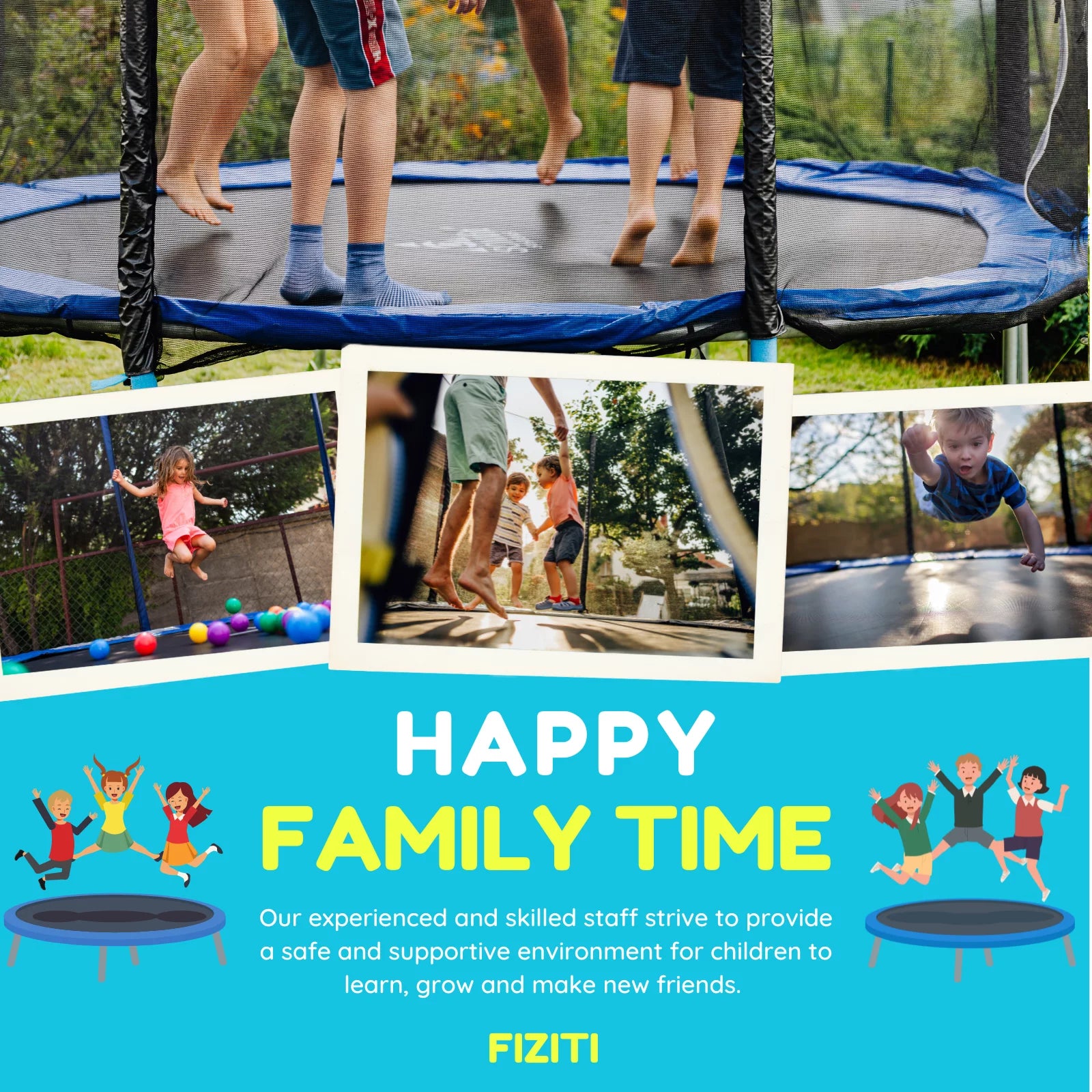 FIZITI 12FT 990LBS Trampoline with Basketball Hoop for Kids,Pumpkin Outdoor Trampoline with Enclosure Net,Sprinkler,Light,Socks,Ladder, Recreational Backyard Trampoline Capacity for 4-6 Kids