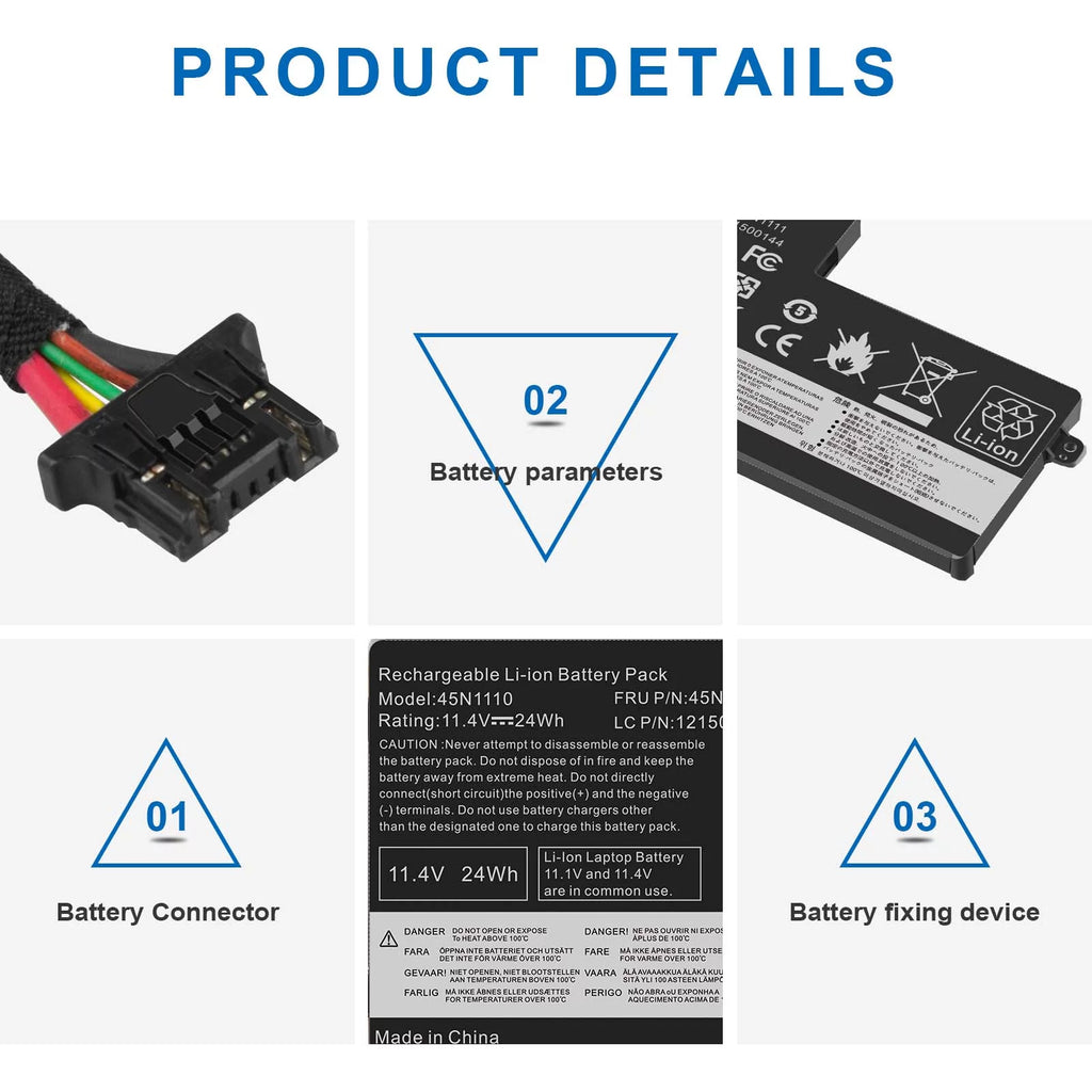Battery   For Lenovo ThinkPad T450S T460 45N1108