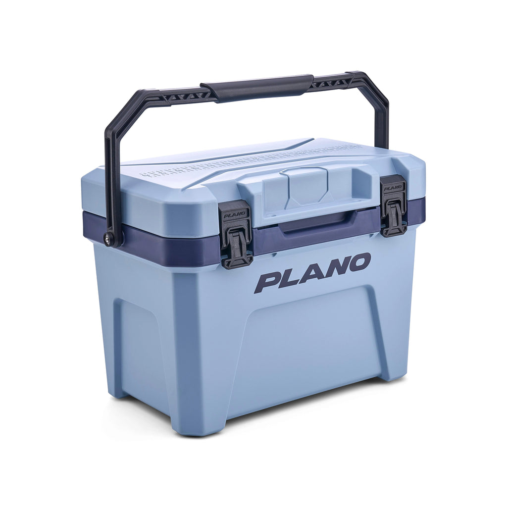Plano Frost 14 Quart Heavy Duty Cooler w/ Built In Bottle Opener and Dry Basket, Pacific Blue
