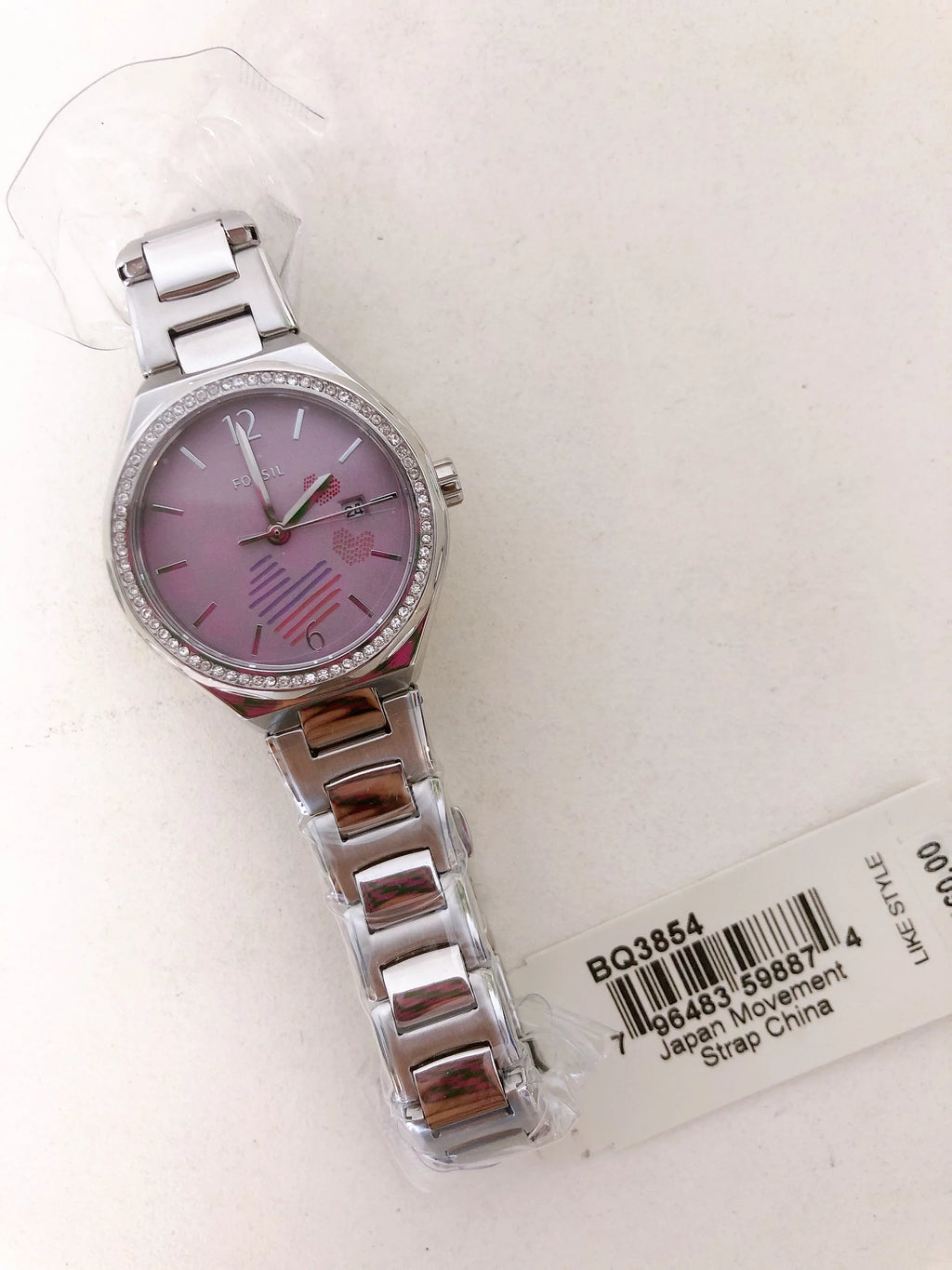 Fossil BQ3854 Eevie Three-Hand Date Rust-resistant Alloy Watch