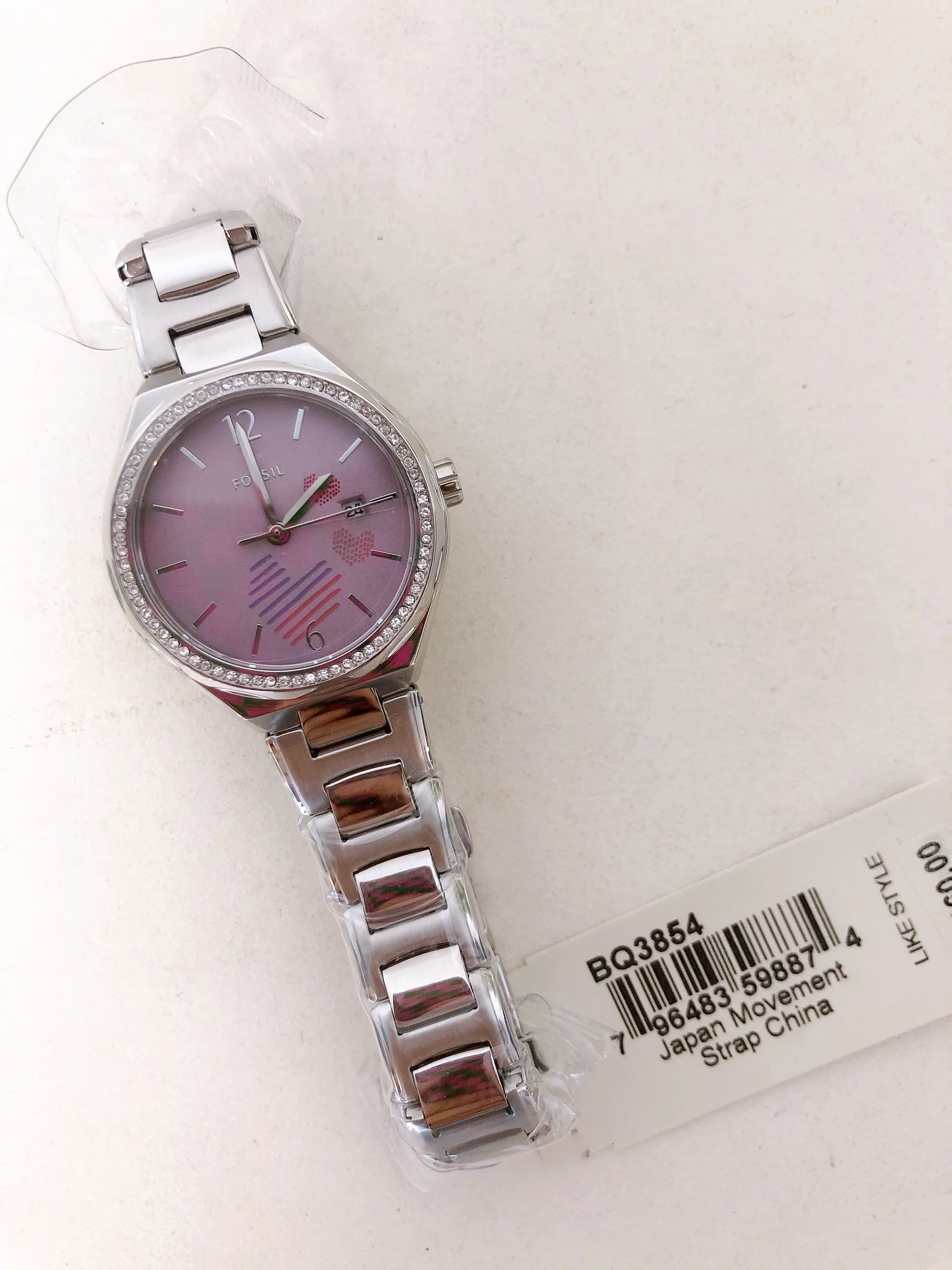 Fossil BQ3854 Eevie Three-Hand Date Rust-resistant Alloy Watch