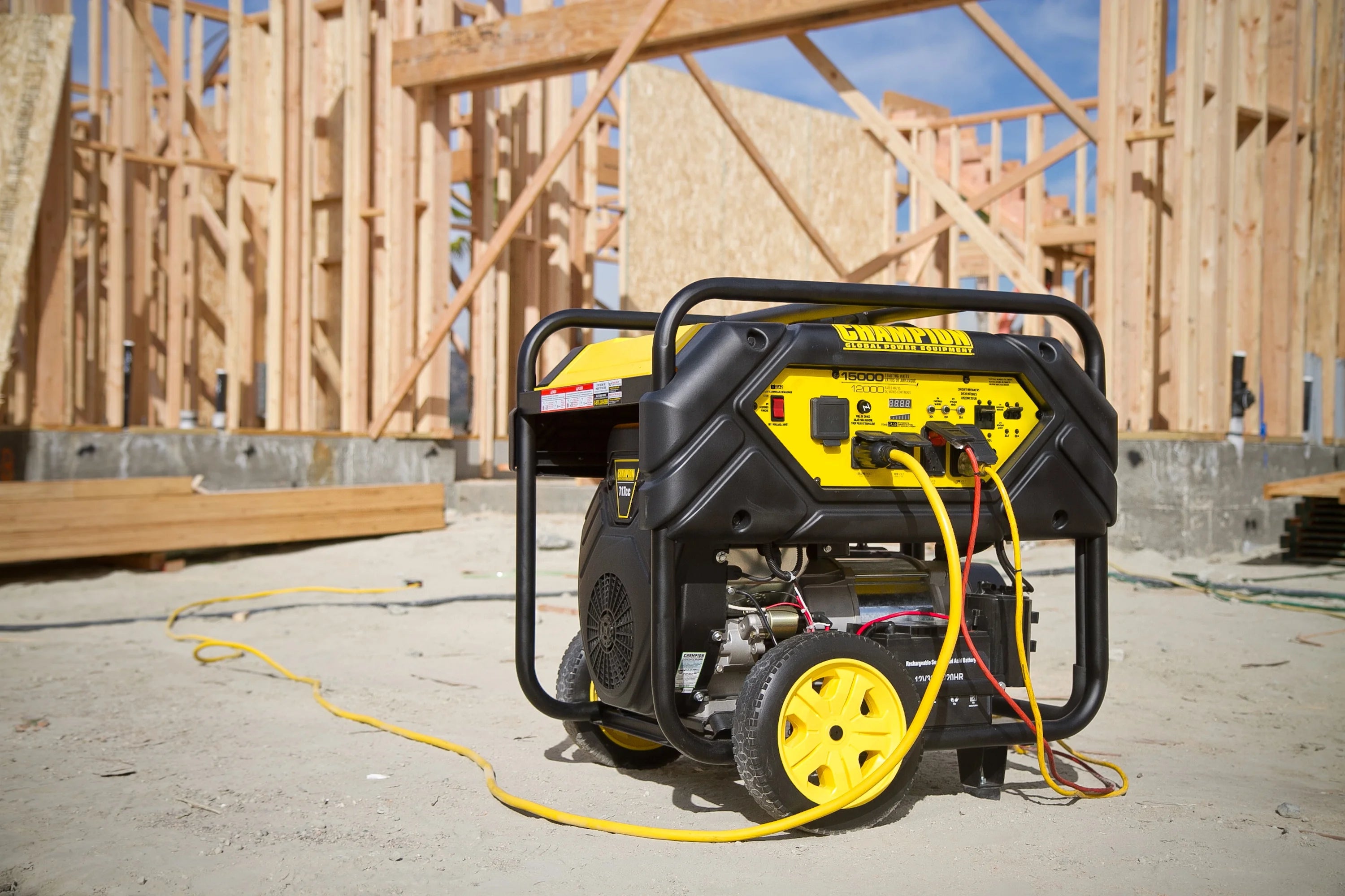 Champion Power Equipment 15,000/12,000 Watts Portable Generator with Electric Start and Lift Hook