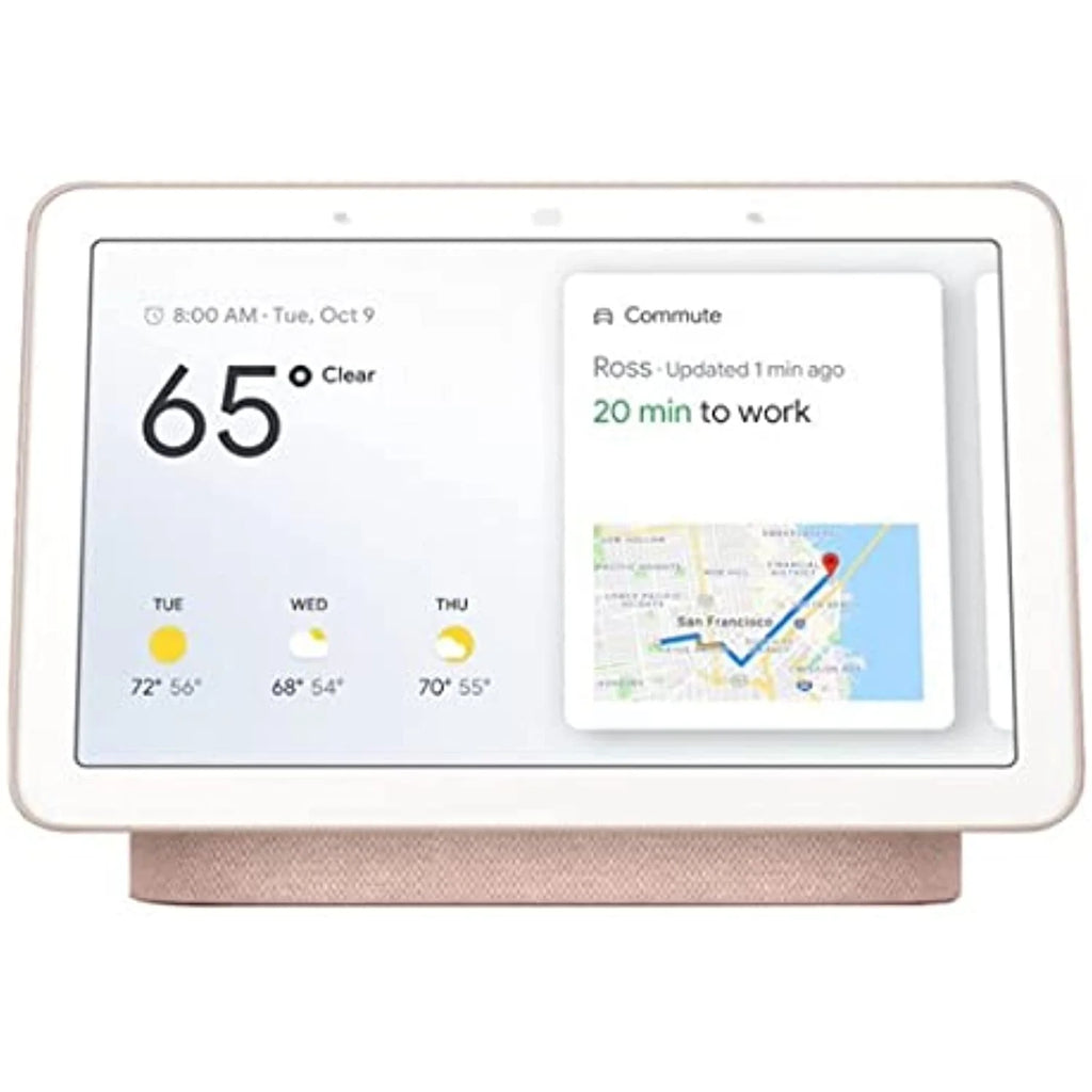 Google 7 Inch Smart Display Bluetooth Speaker with Wi-Fi for Music and Streaming (Sand)