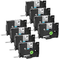 GREENCYCLE 8PK Compatible for Brother P-touch Black on Matte Clear 12mm 0.47" TZe-M31 TZ-M31 TZM31 TZeM31 Laminated Label Tape
