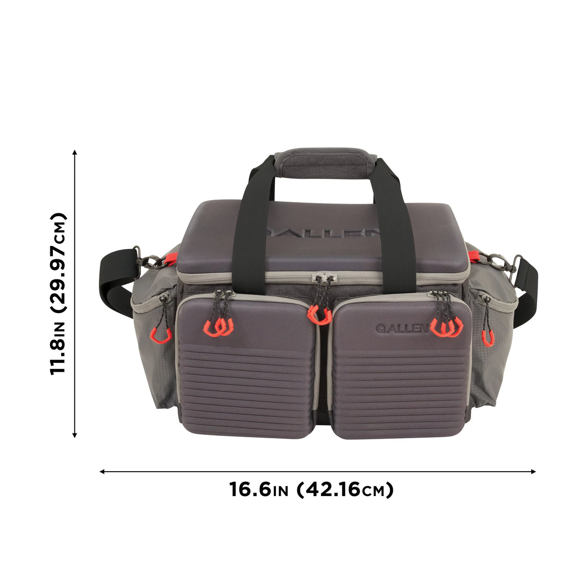 Allen Company Competitor Premium Molded Lockable Range Bag, Gray