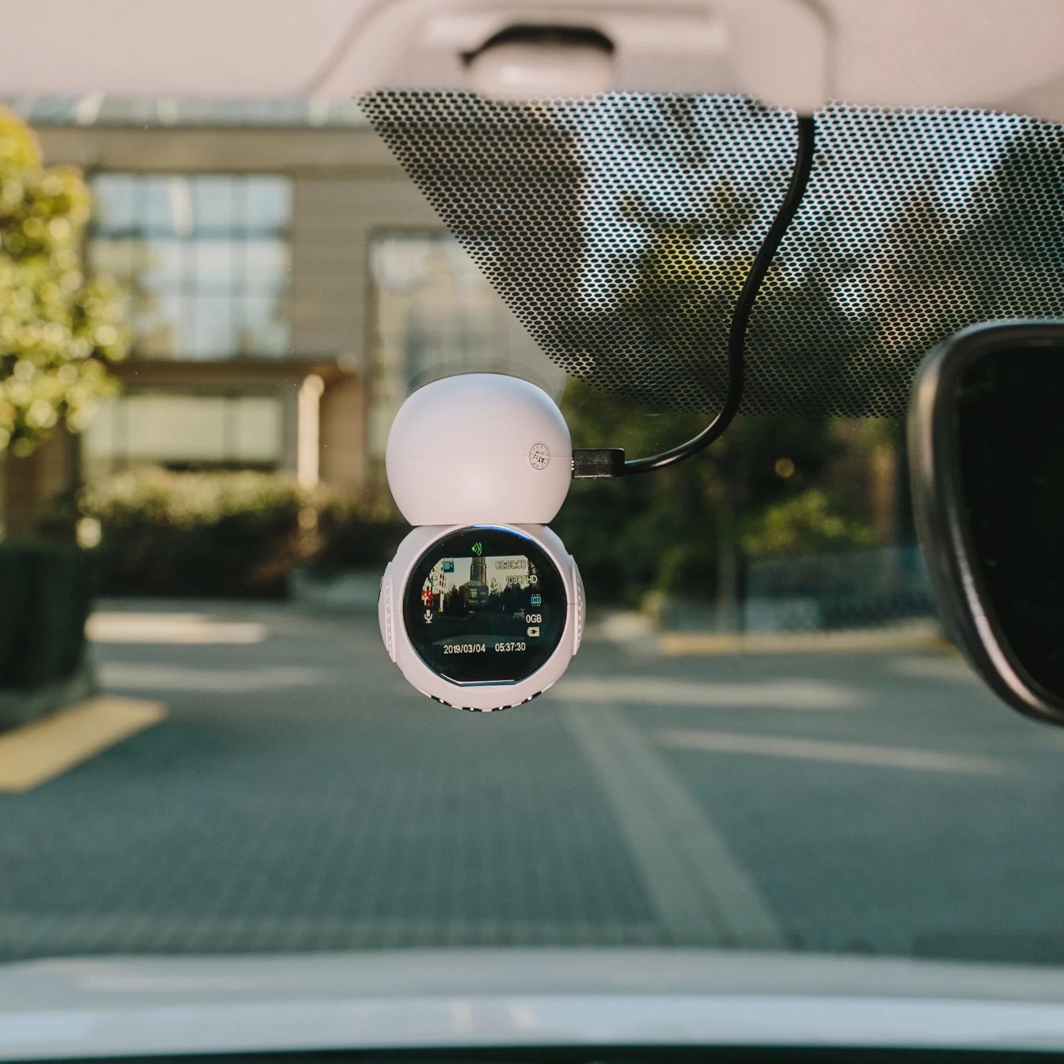 JS Dash 3.0 (WHITE) - Plug & Play Dash Cam- Full HD 1080p Dashcam w/ Parking Monitor & 1.22" LED Screen & GPS *NEW & IMPROVED*