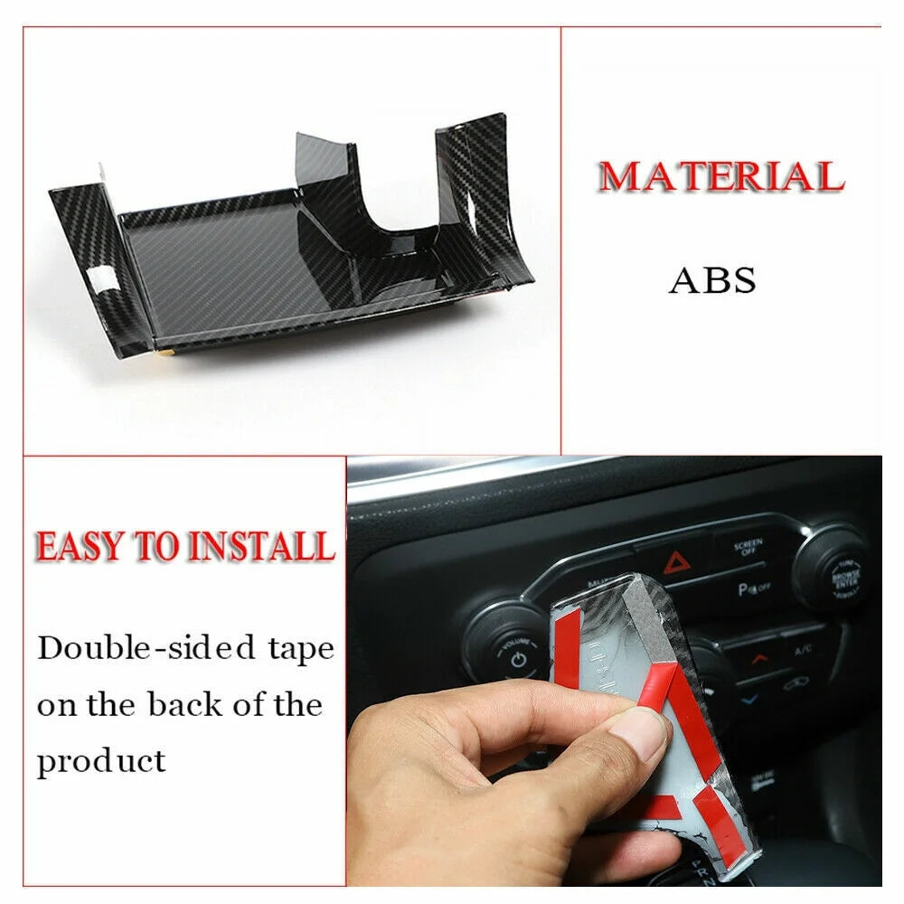 Teledu 4pc Center Consoles Gear Shift Storage Panel Trim Cover